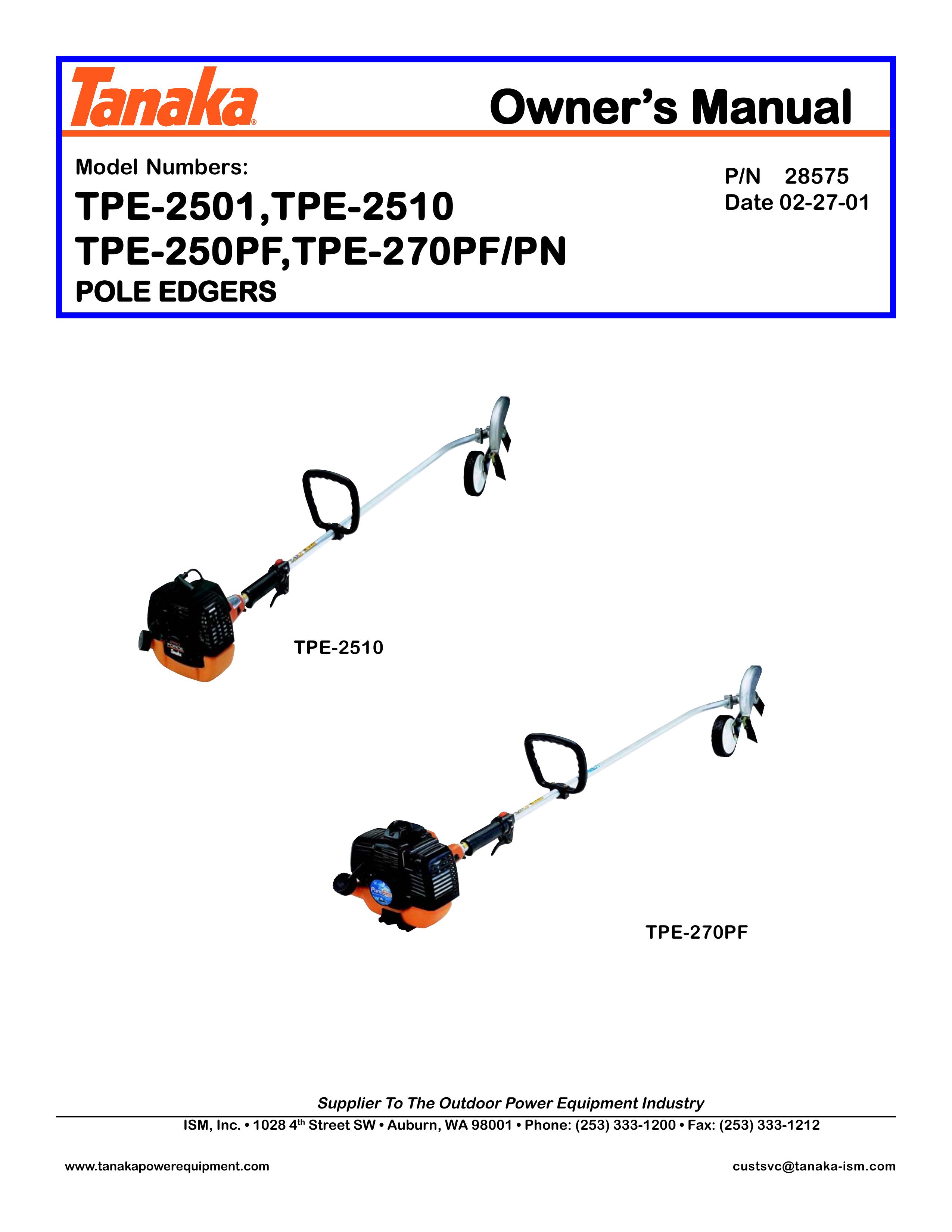 Tanaka TPE-270PF/PN Pole Saw User Manual