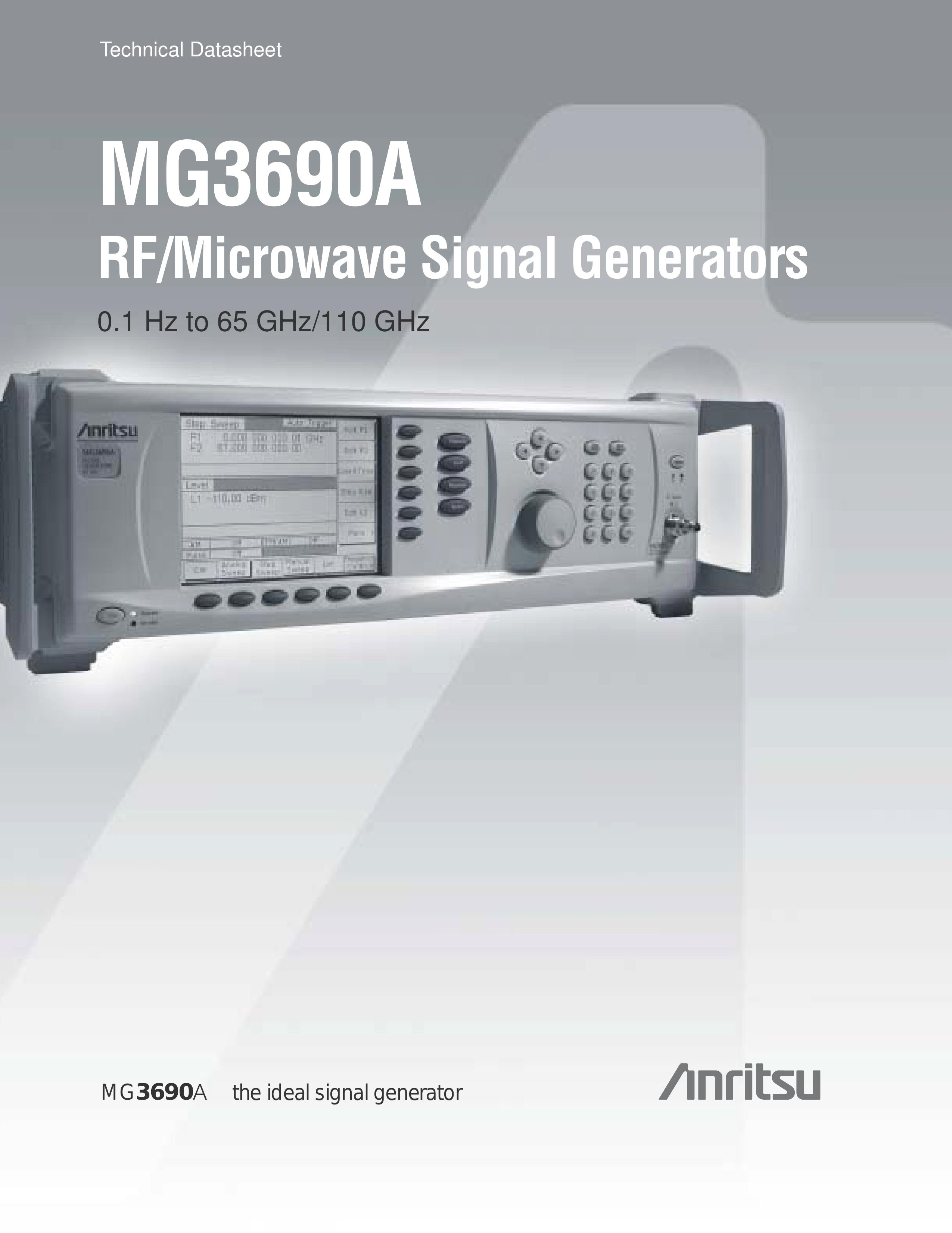 Anritsu MG3690A Portable Generator User Manual