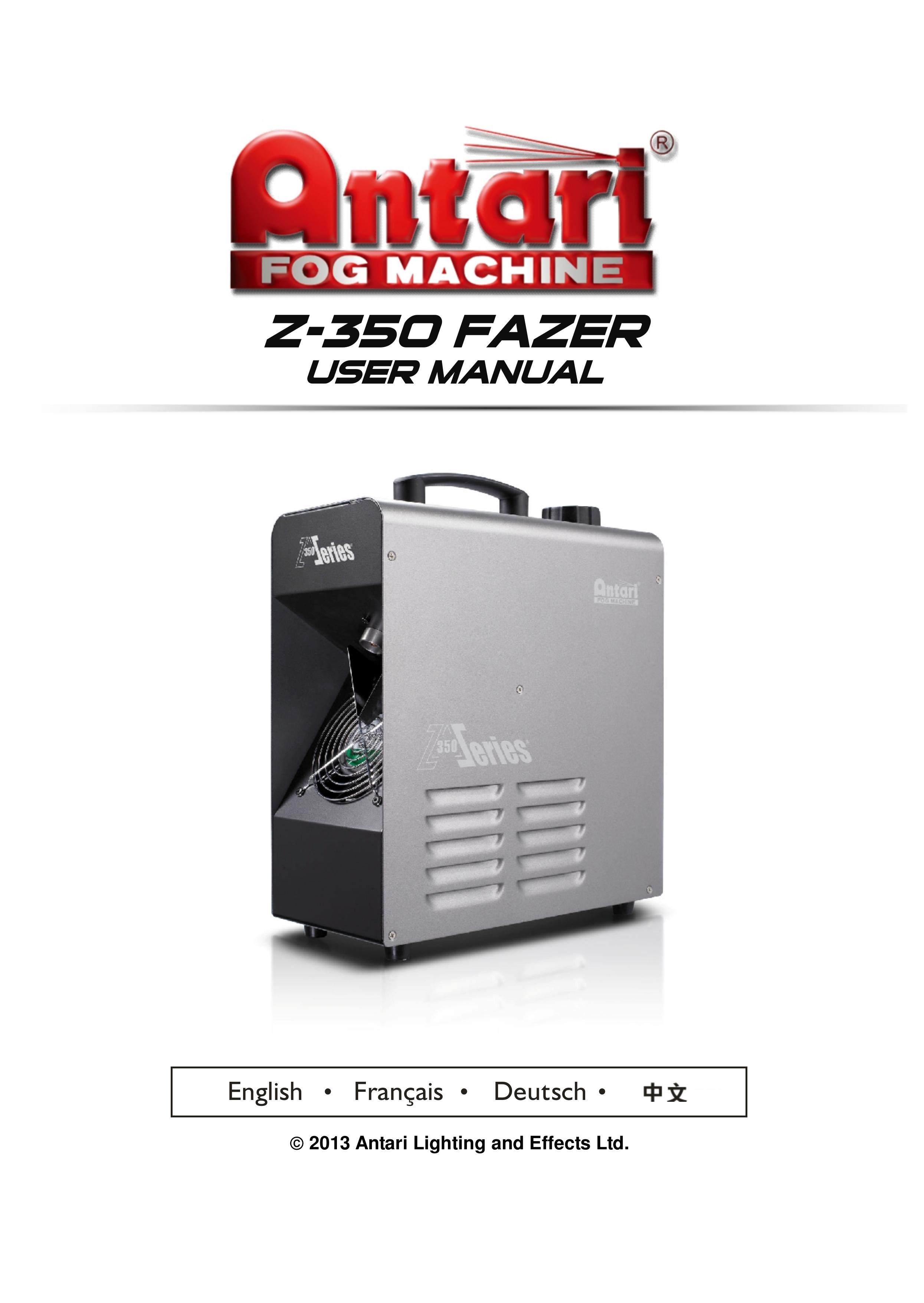 Antari Lighting and Effects Z-350 Portable Generator User Manual