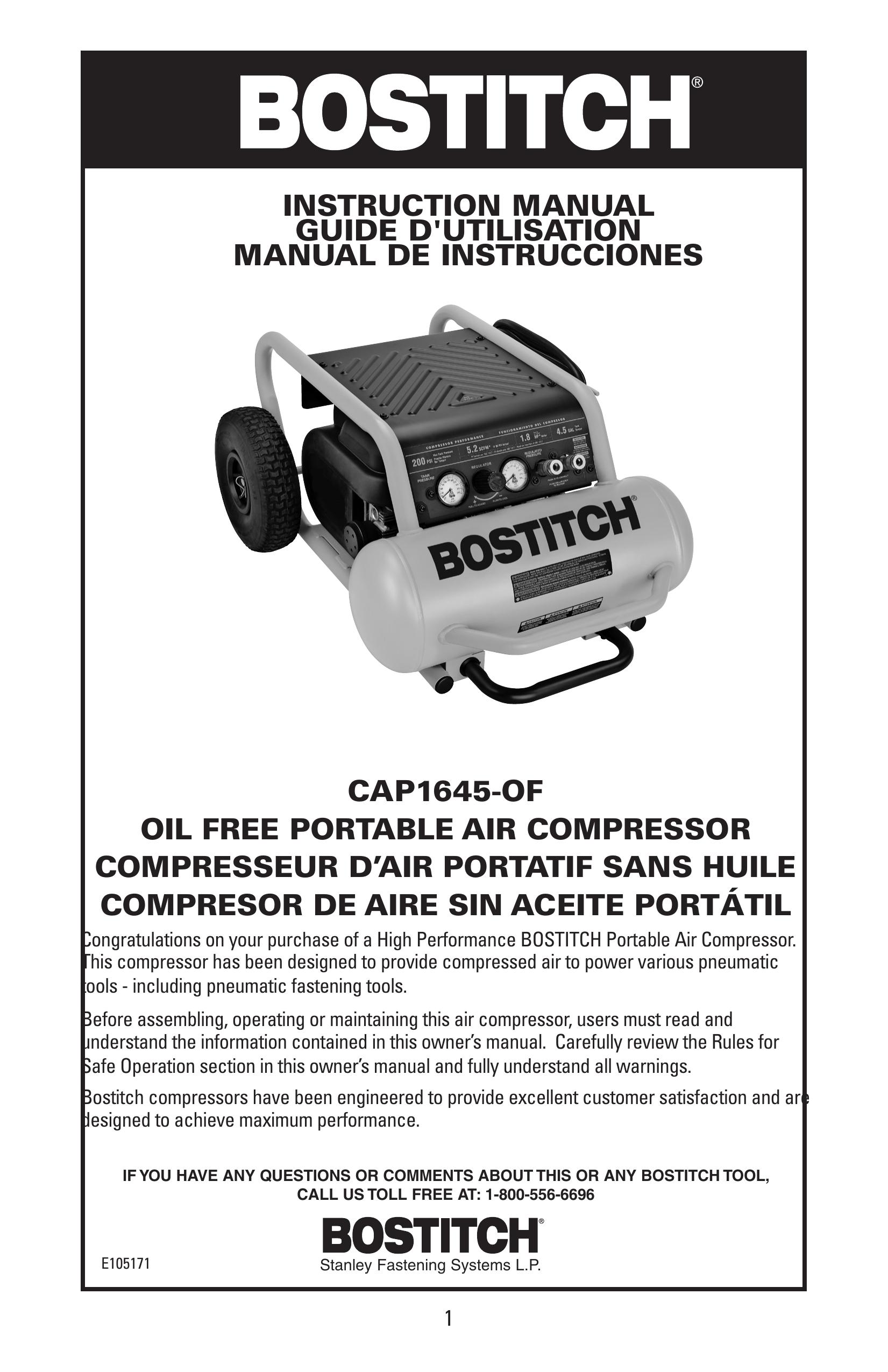 Bostitch CAP1645-OF Portable Generator User Manual