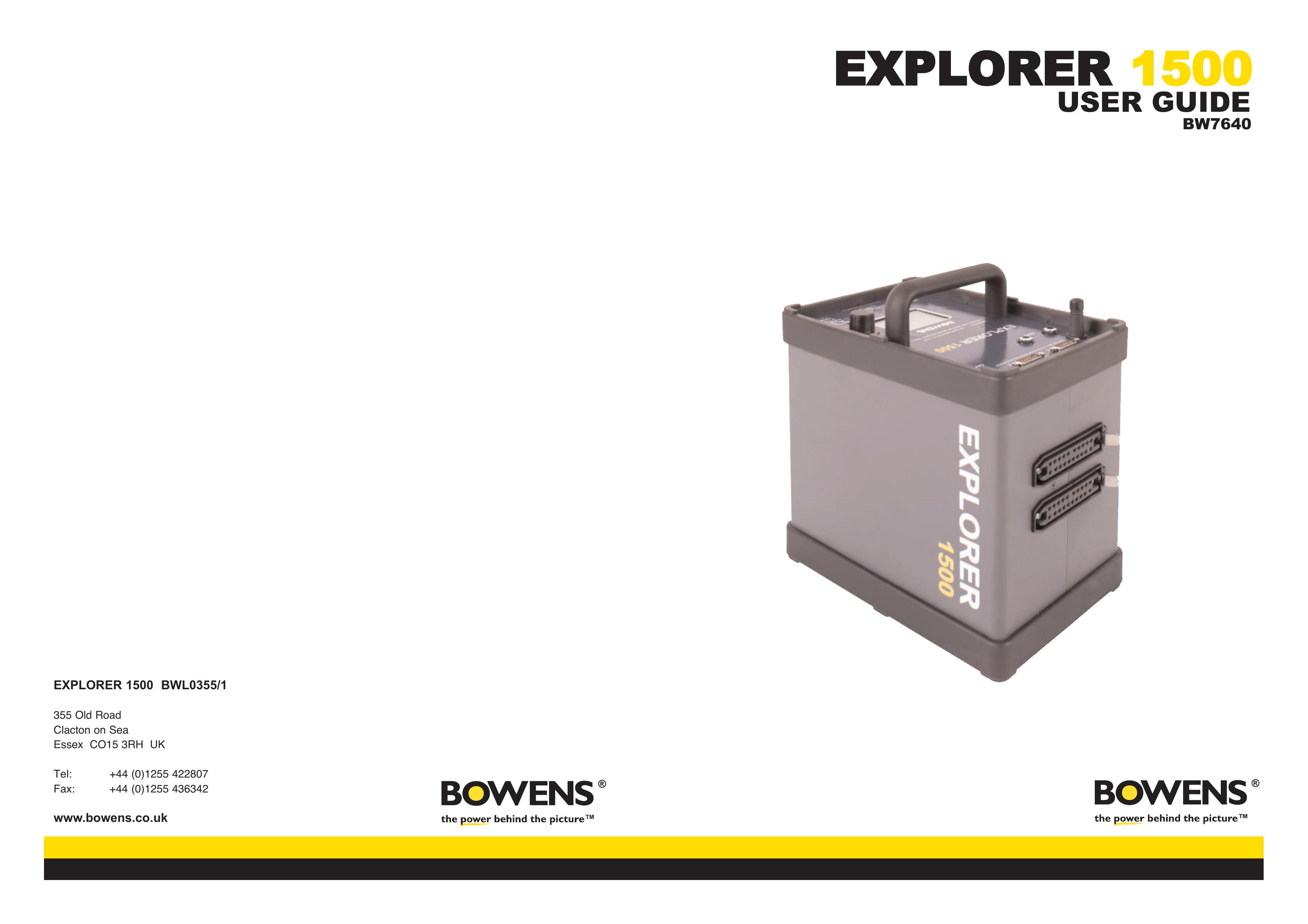 Bowens BW7640 Portable Generator User Manual