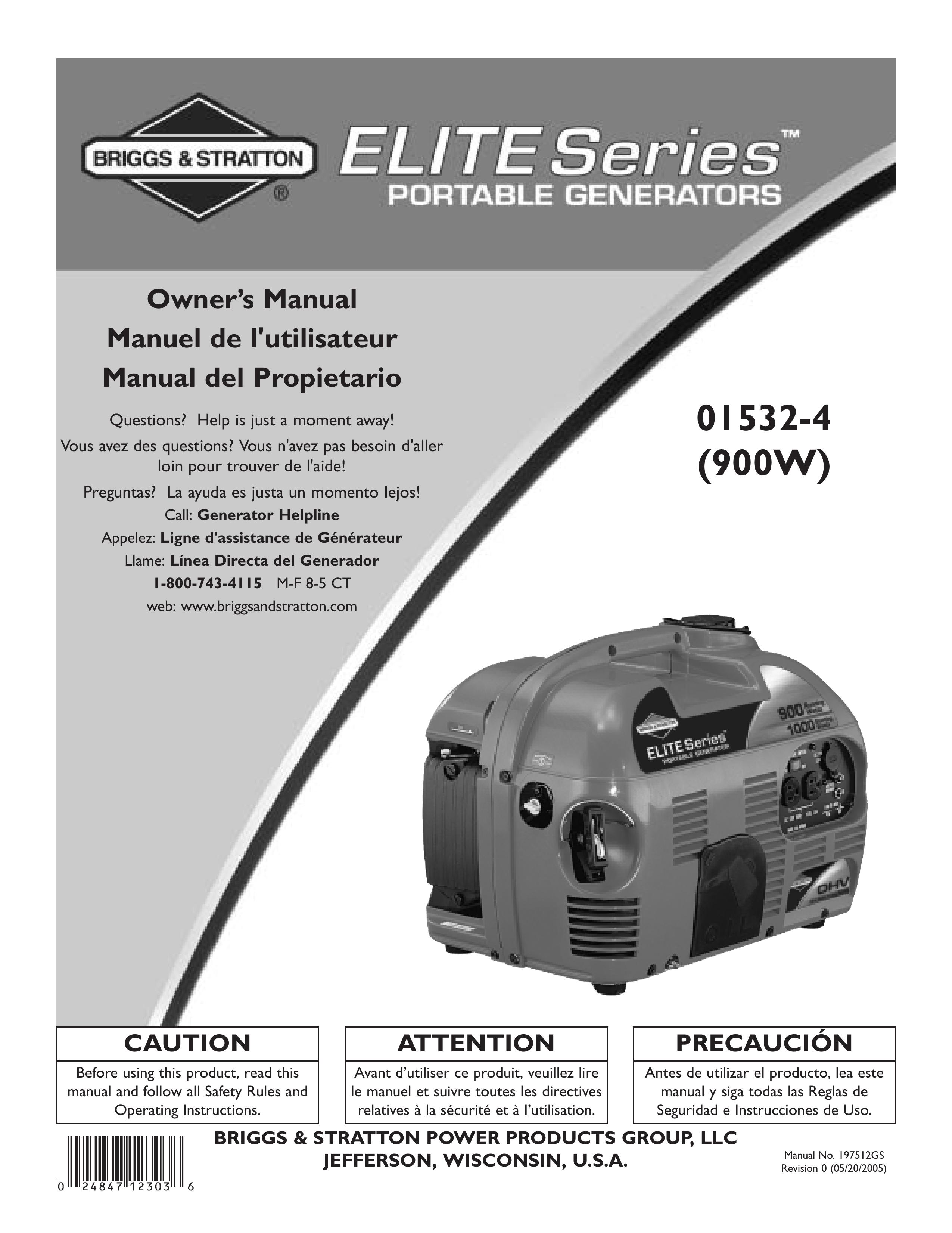 Briggs & Stratton 01532-4 Portable Generator User Manual