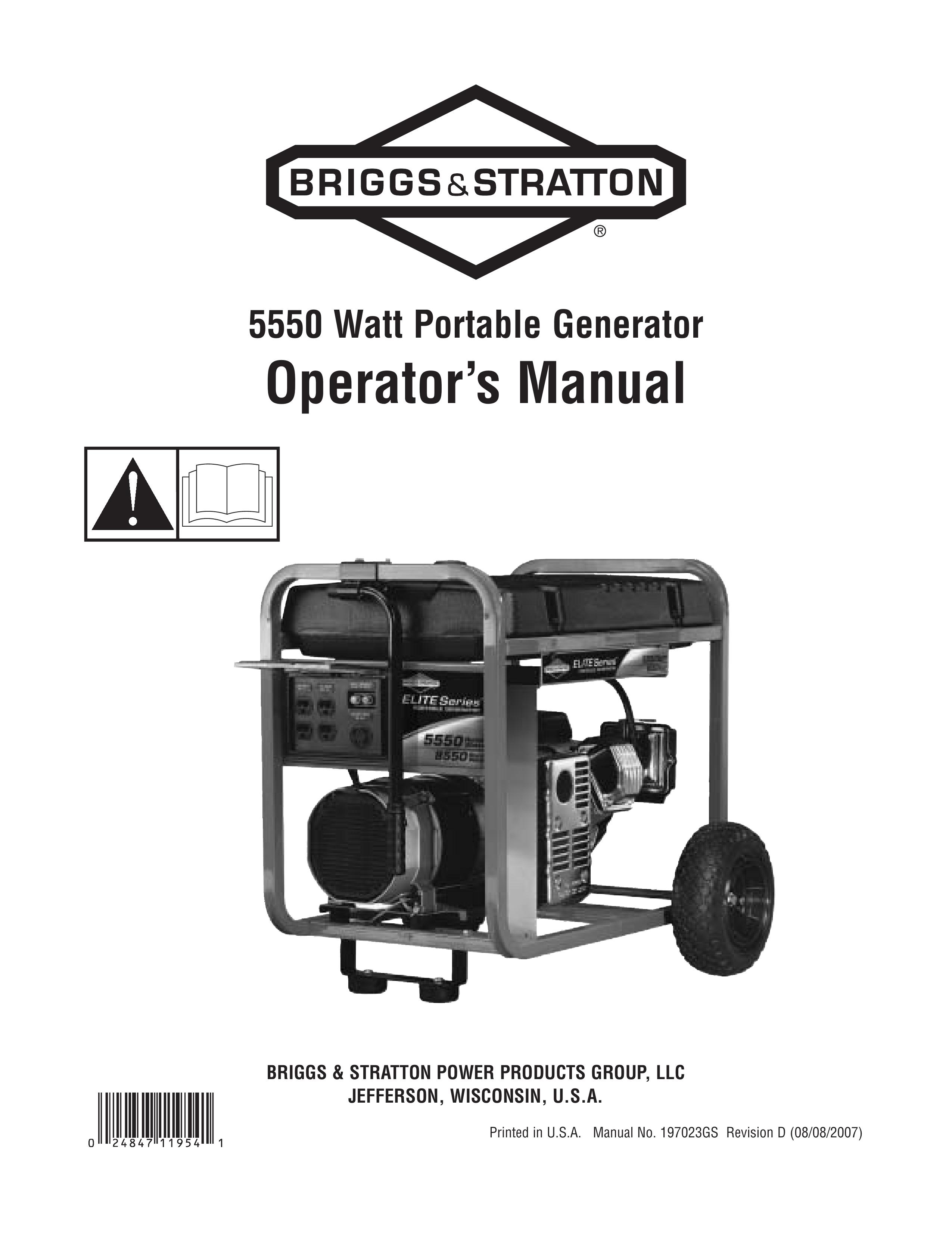 Briggs & Stratton 030241-0 Portable Generator User Manual