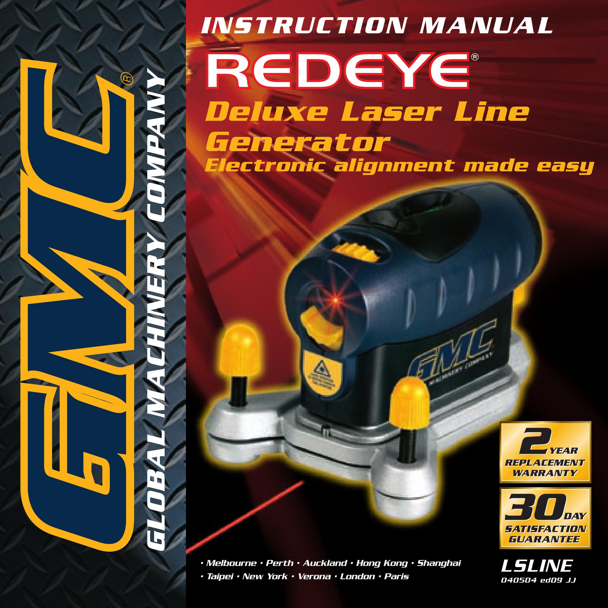 Global Machinery Company LS LINE/REDEYE Portable Generator User Manual