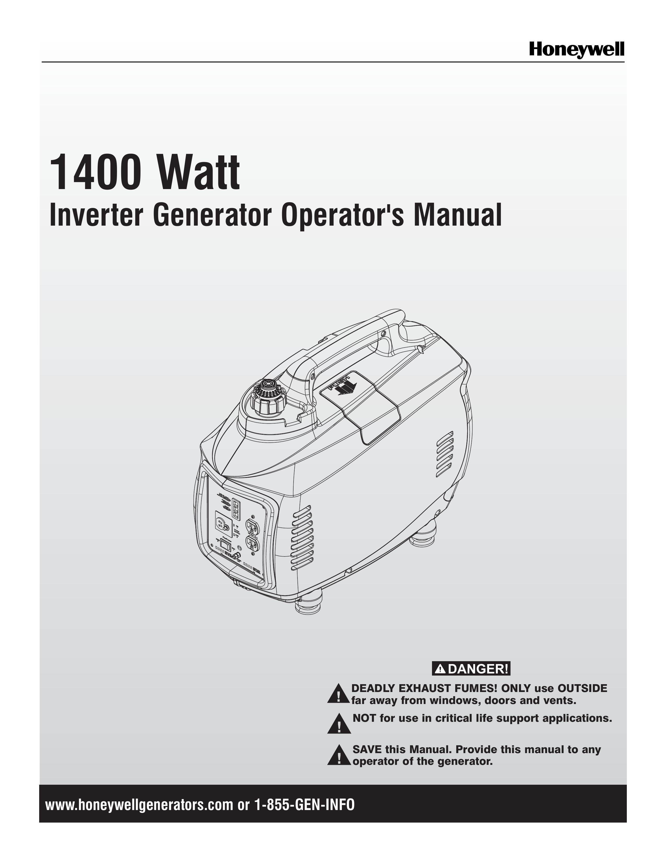Honeywell 6067 Portable Generator User Manual