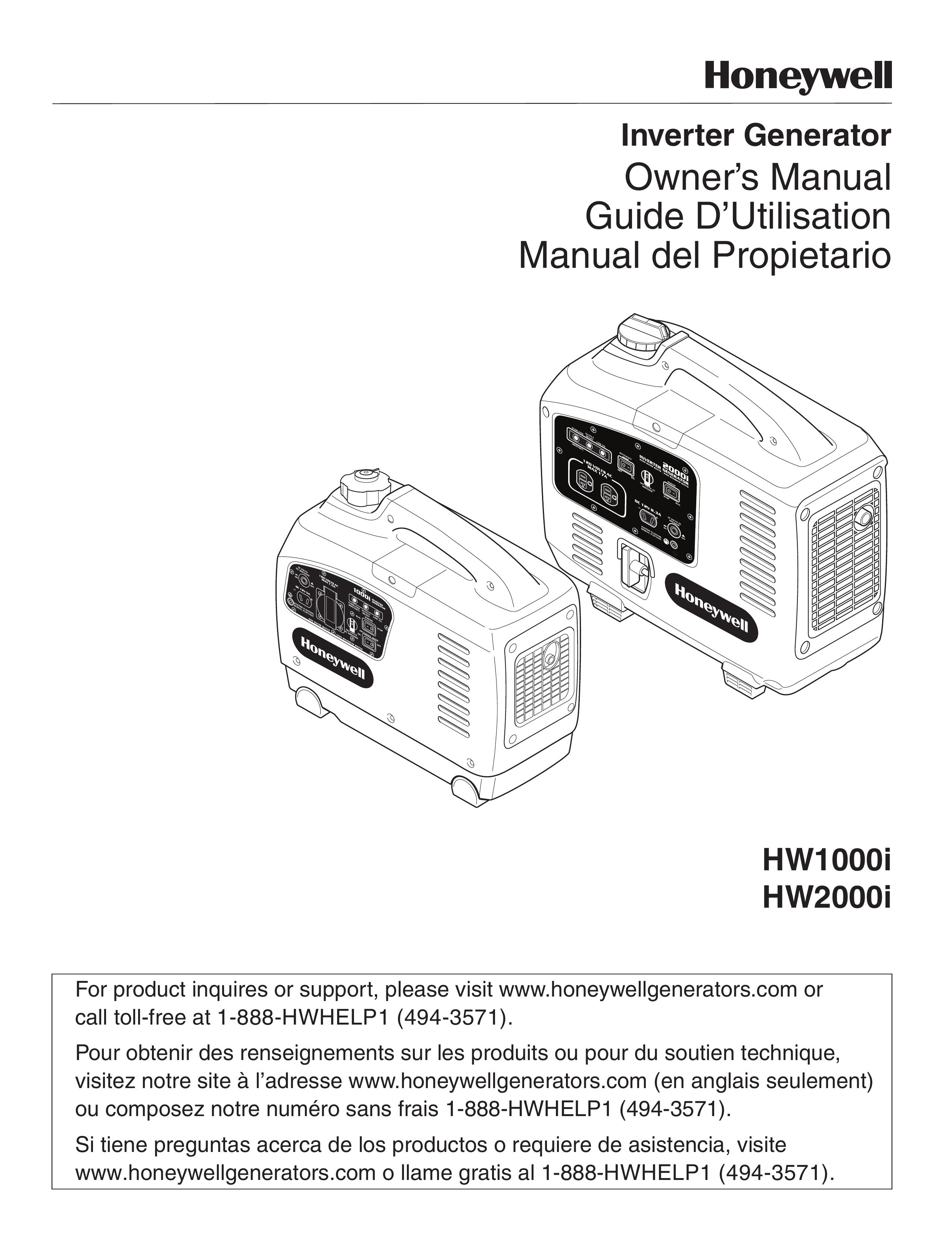 Honeywell HW1000i Portable Generator User Manual