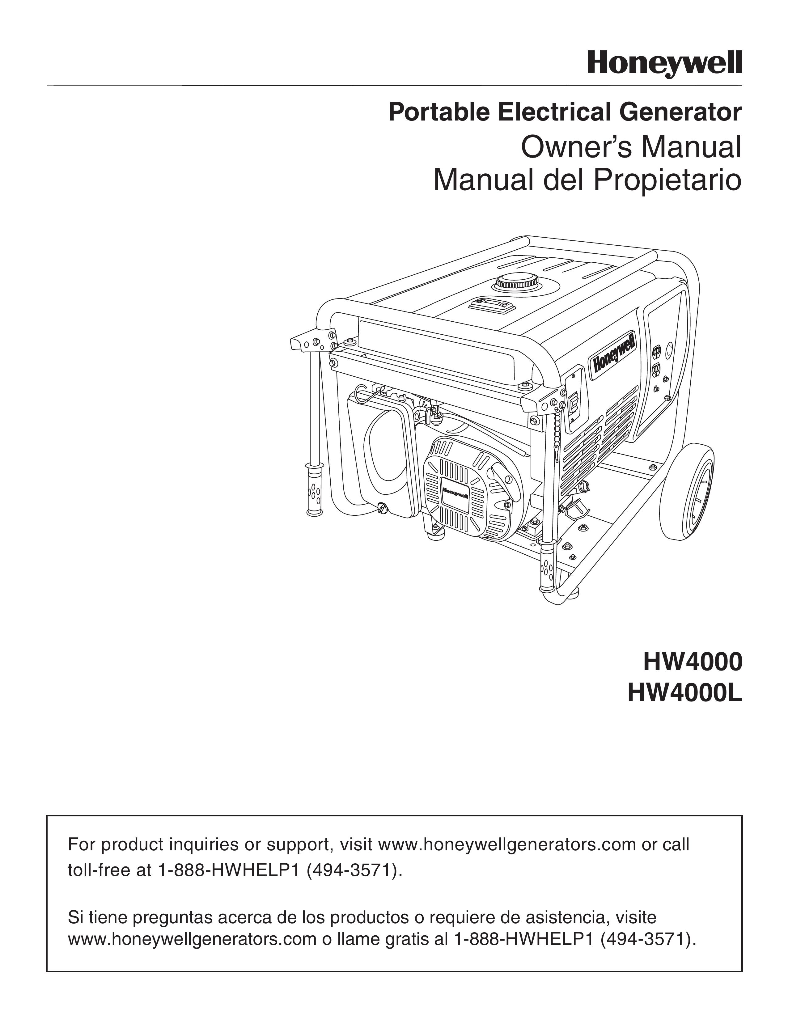 Honeywell HW4000 Portable Generator User Manual
