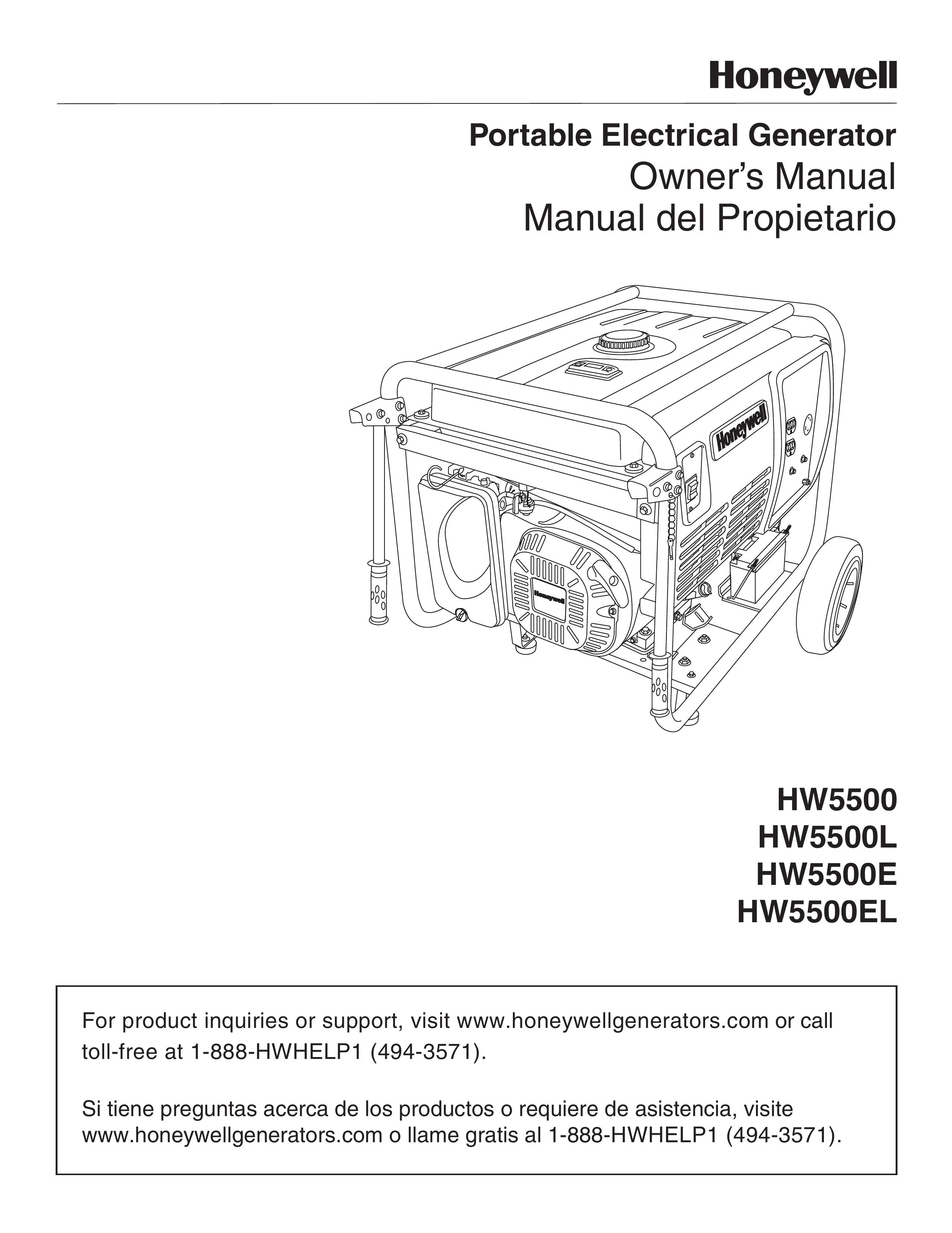 Honeywell HW5500 Portable Generator User Manual