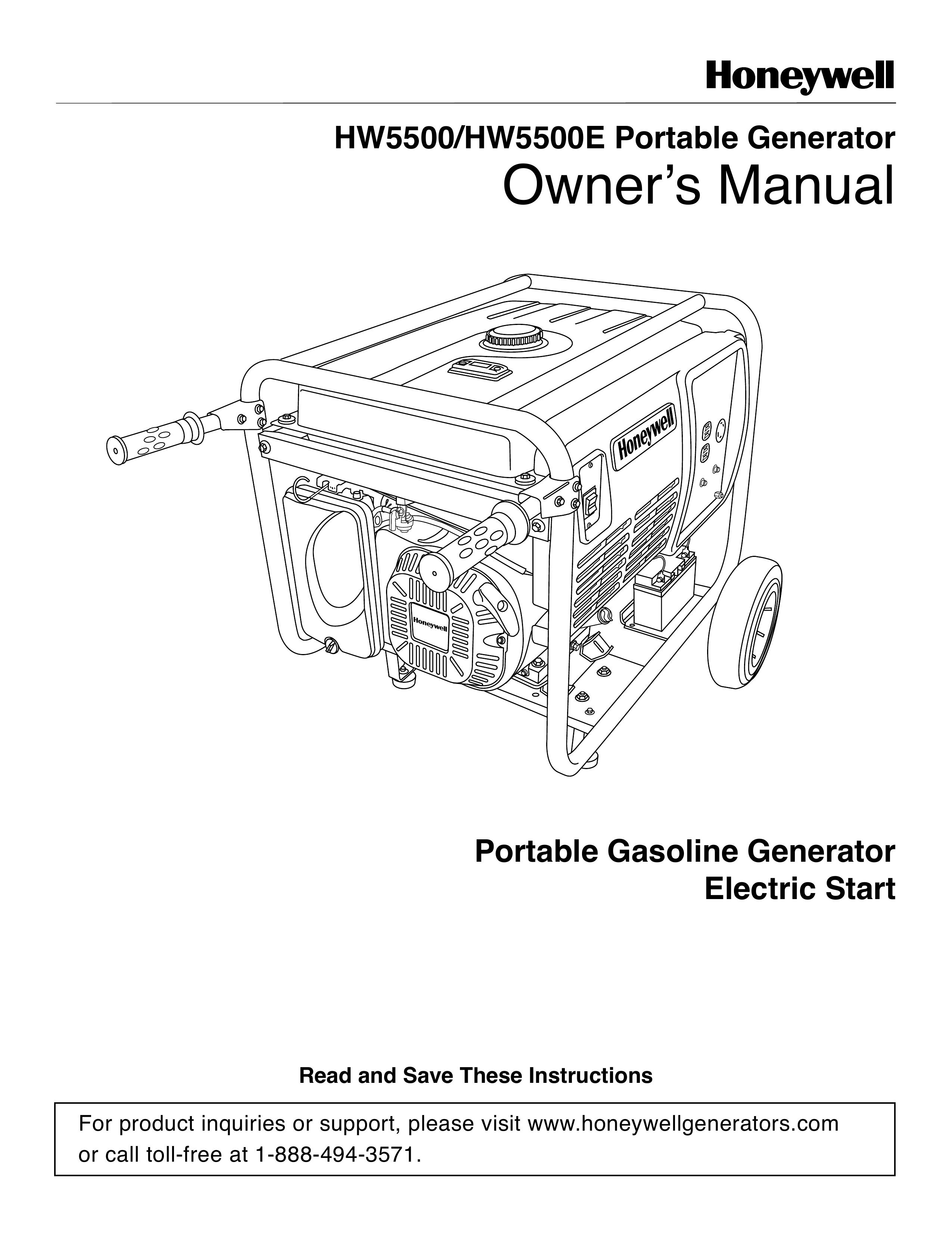 Honeywell HW5500 Portable Generator User Manual