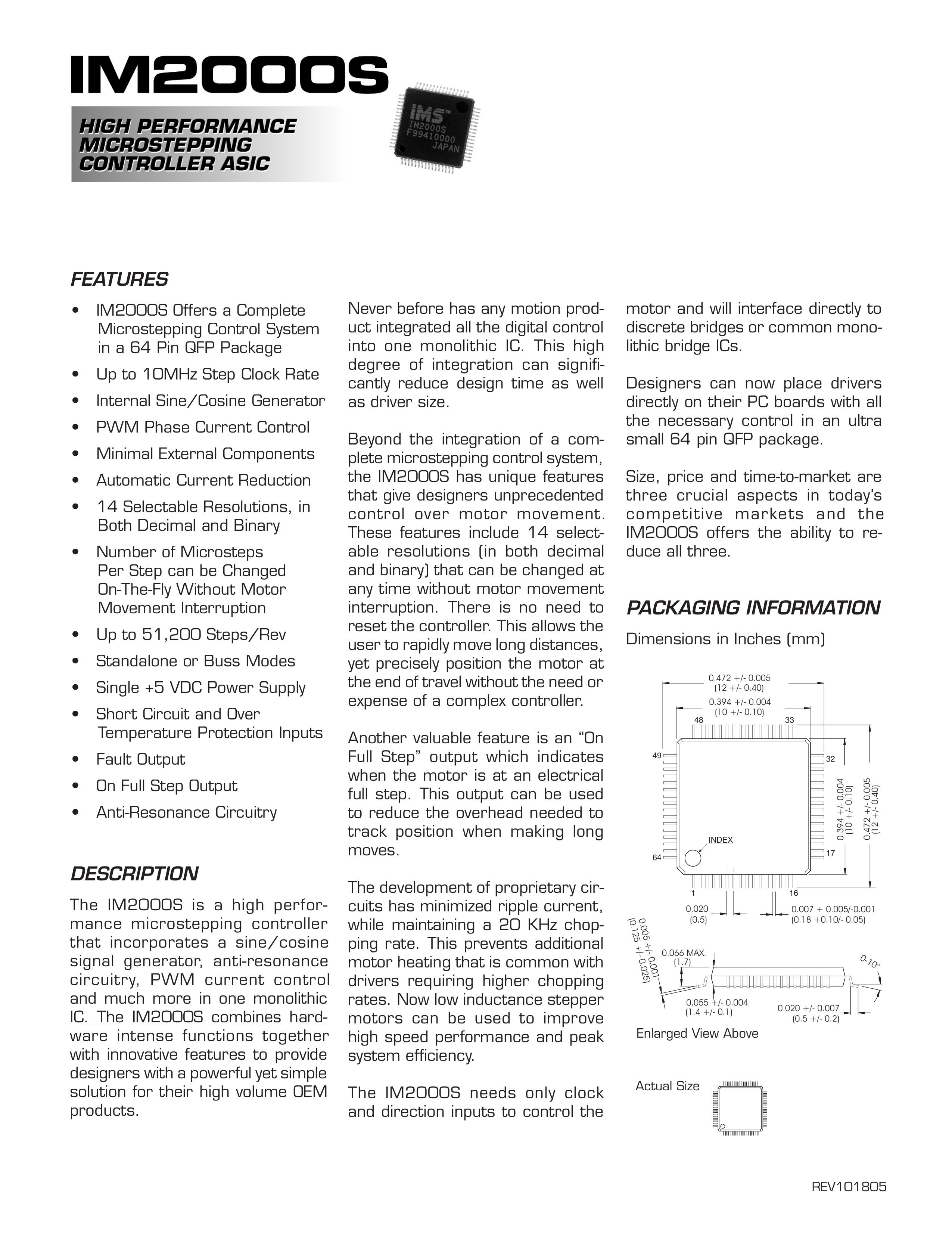 Intelligent Motion Systems IM2000S Portable Generator User Manual