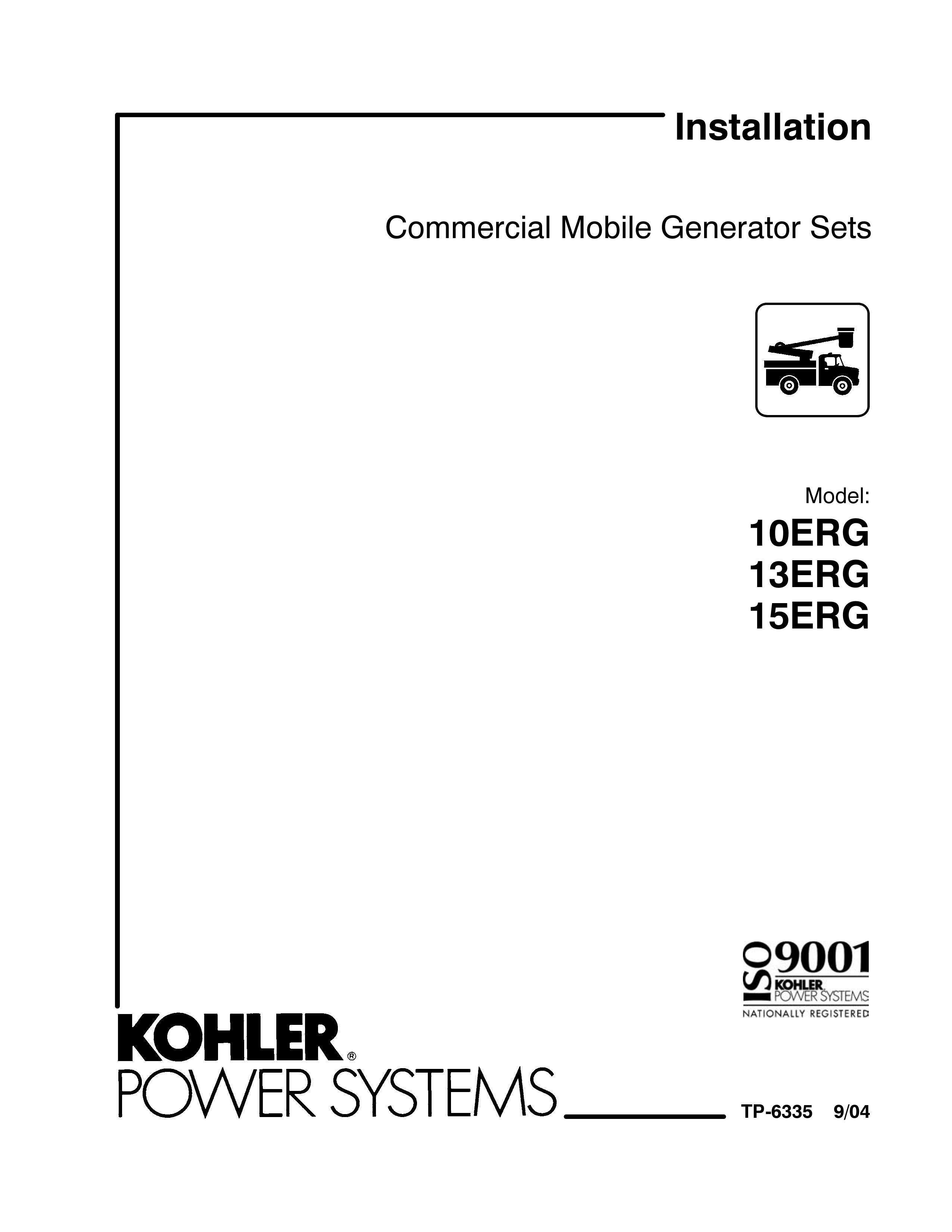 Kohler 15ERG Portable Generator User Manual