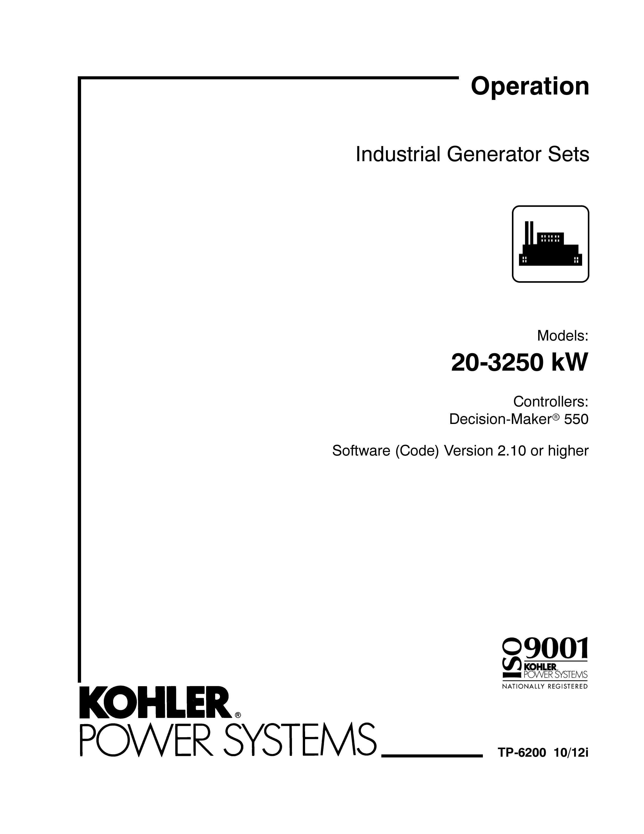 Kohler 20-3250 kW Portable Generator User Manual
