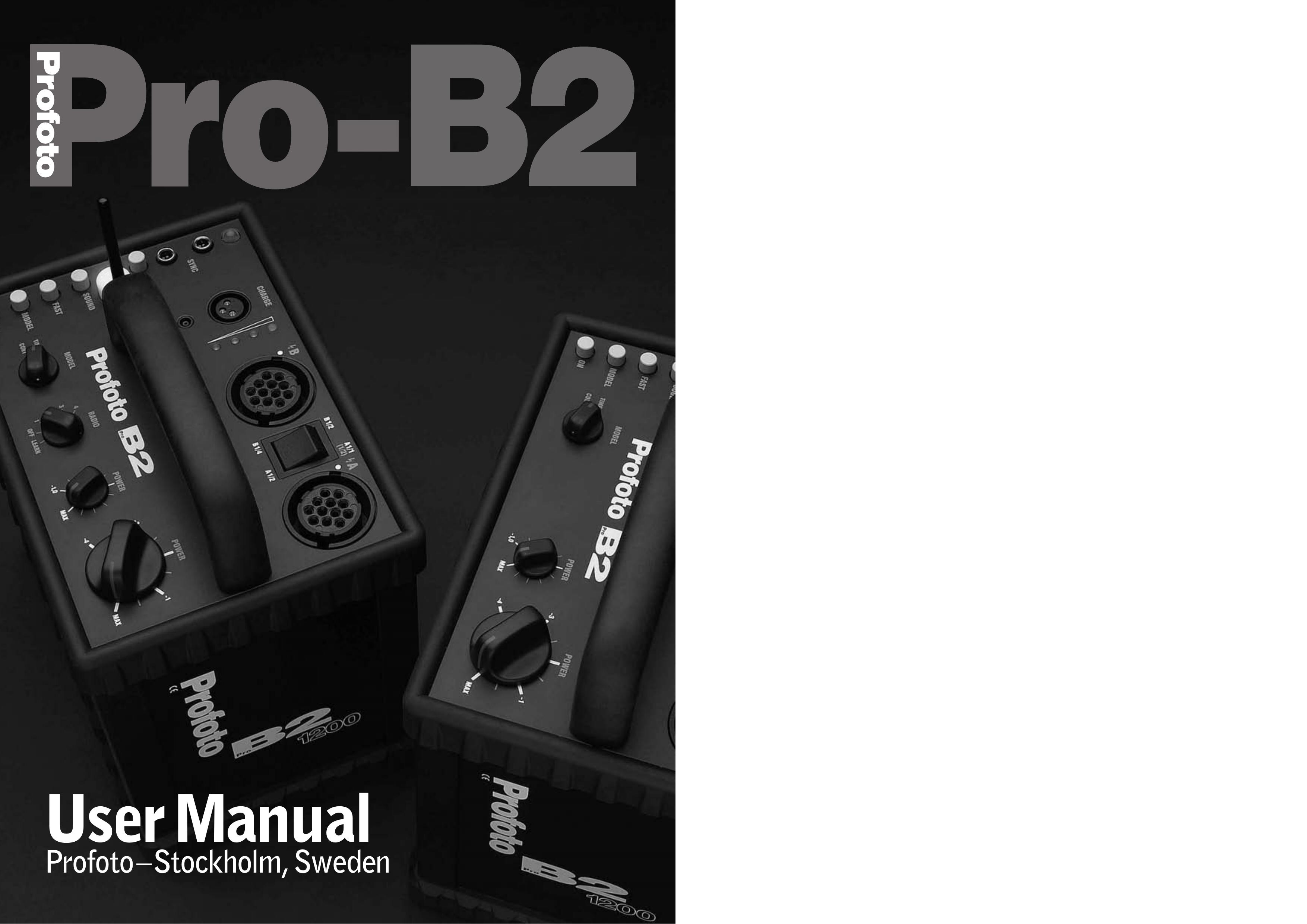 Profoto Pro-B2 Portable Generator User Manual