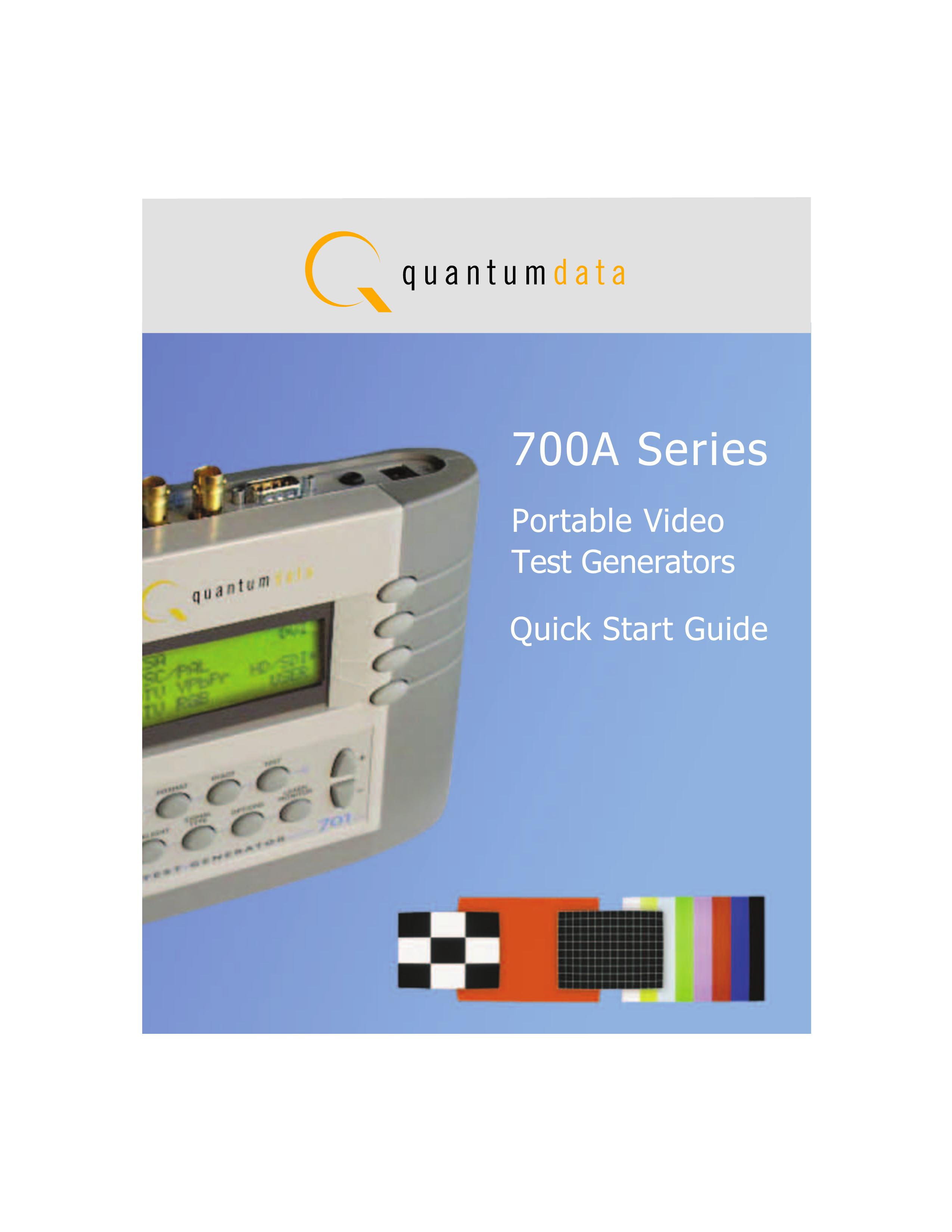 Quantum Data 700A Portable Generator User Manual
