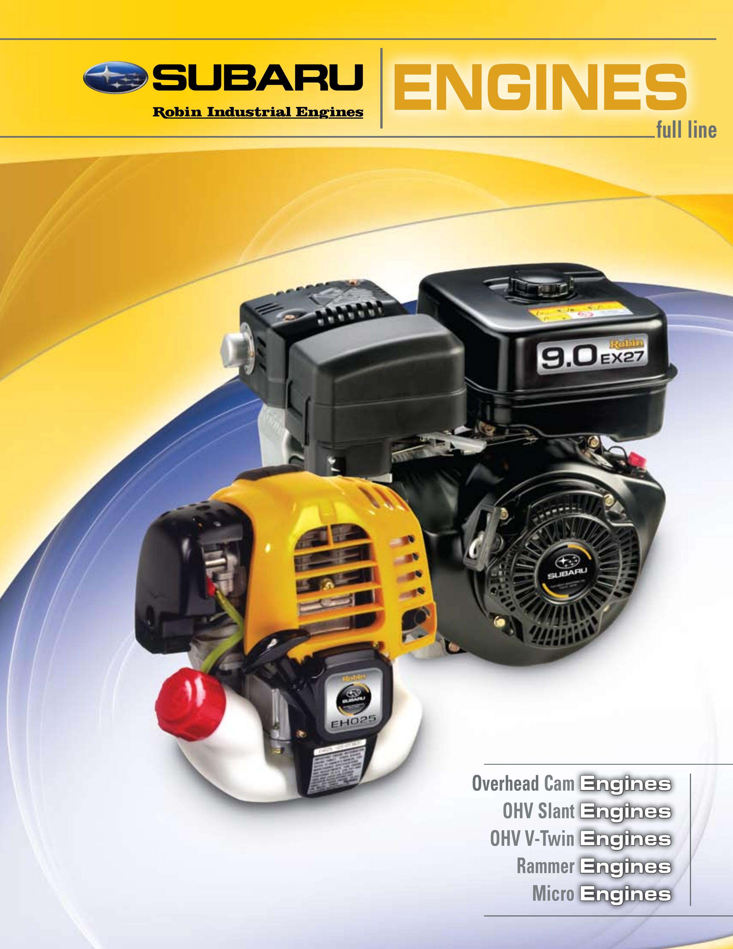 Subaru Robin Power Products EX27 Portable Generator User Manual