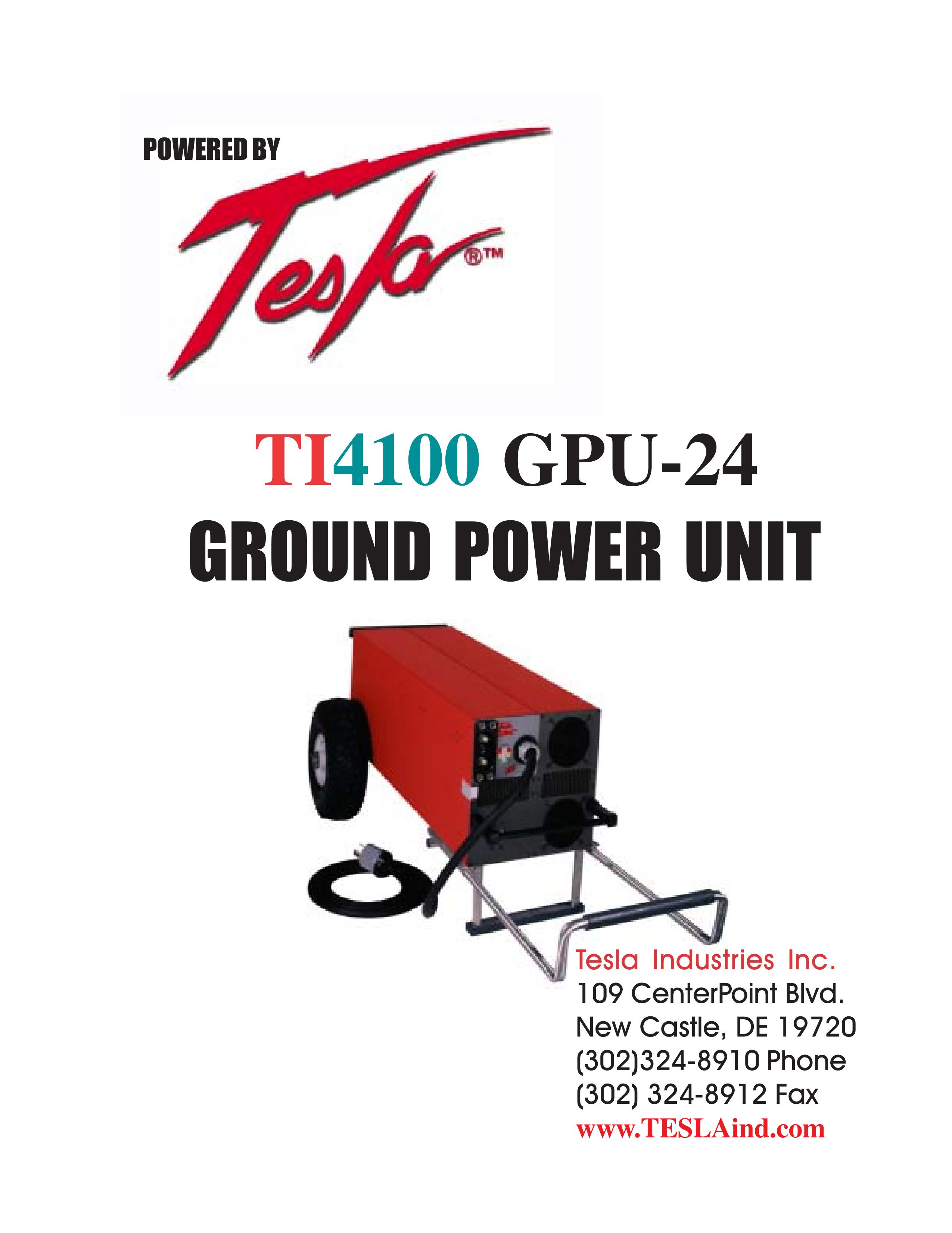 Tesla TI4100 GPU-24 Portable Generator User Manual