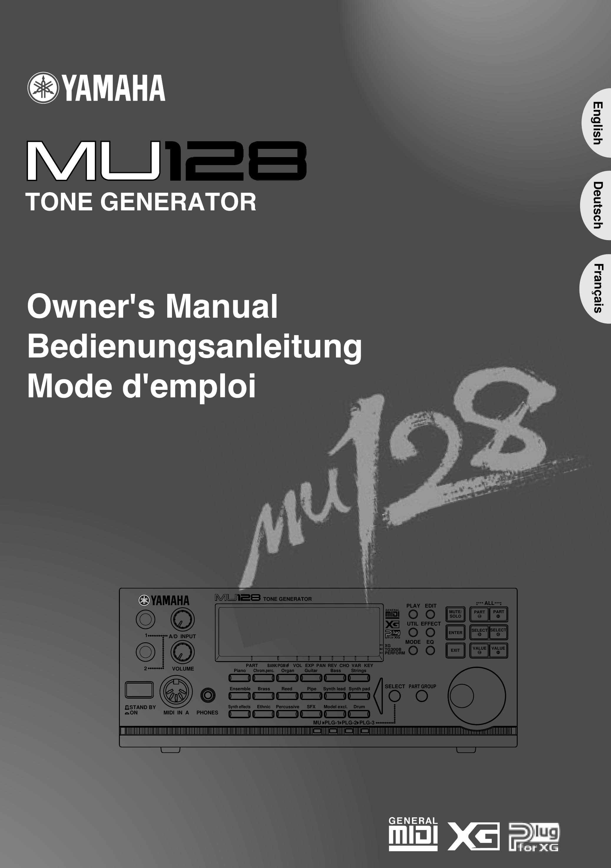 Yamaha MU128 Portable Generator User Manual