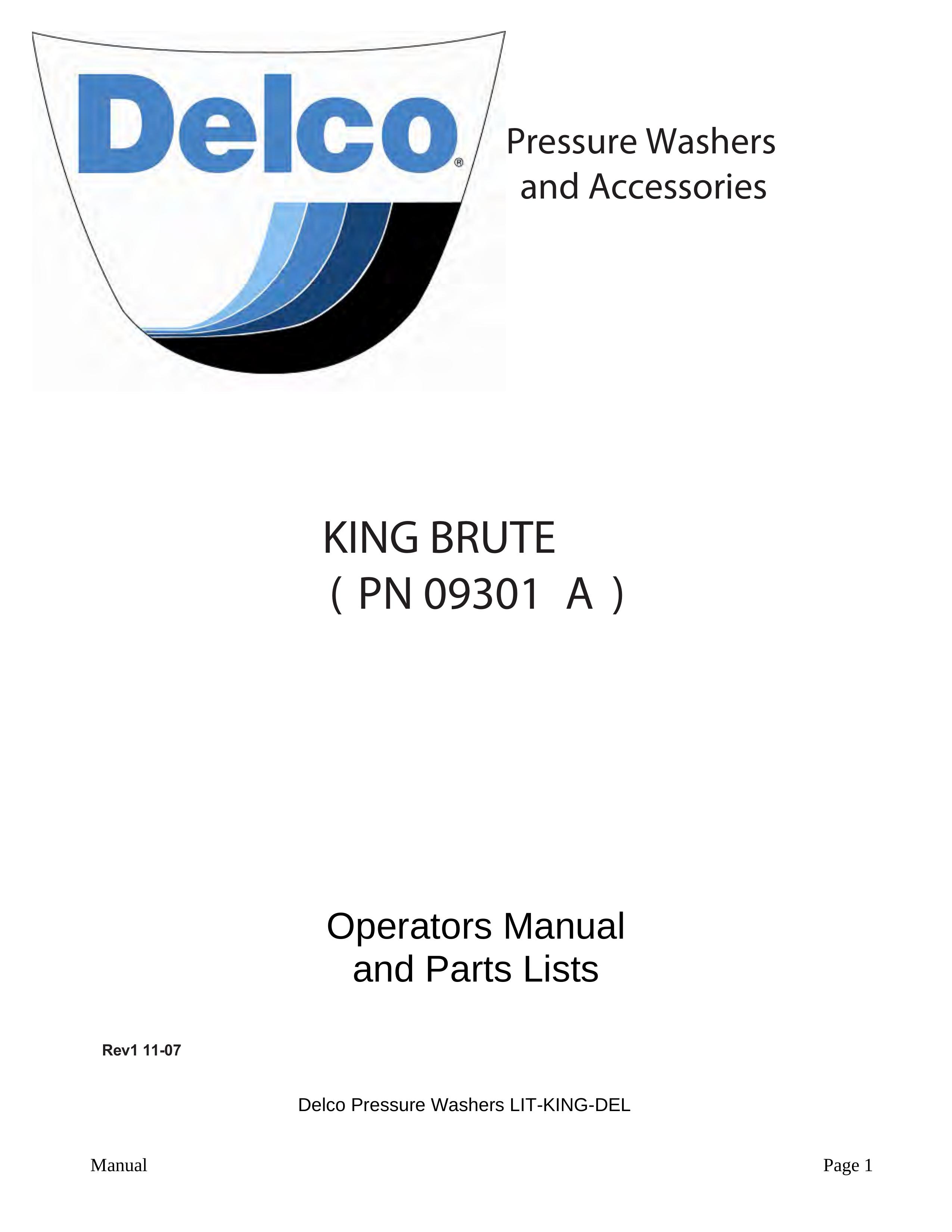 ACDelco PN 09301 A Pressure Washer User Manual