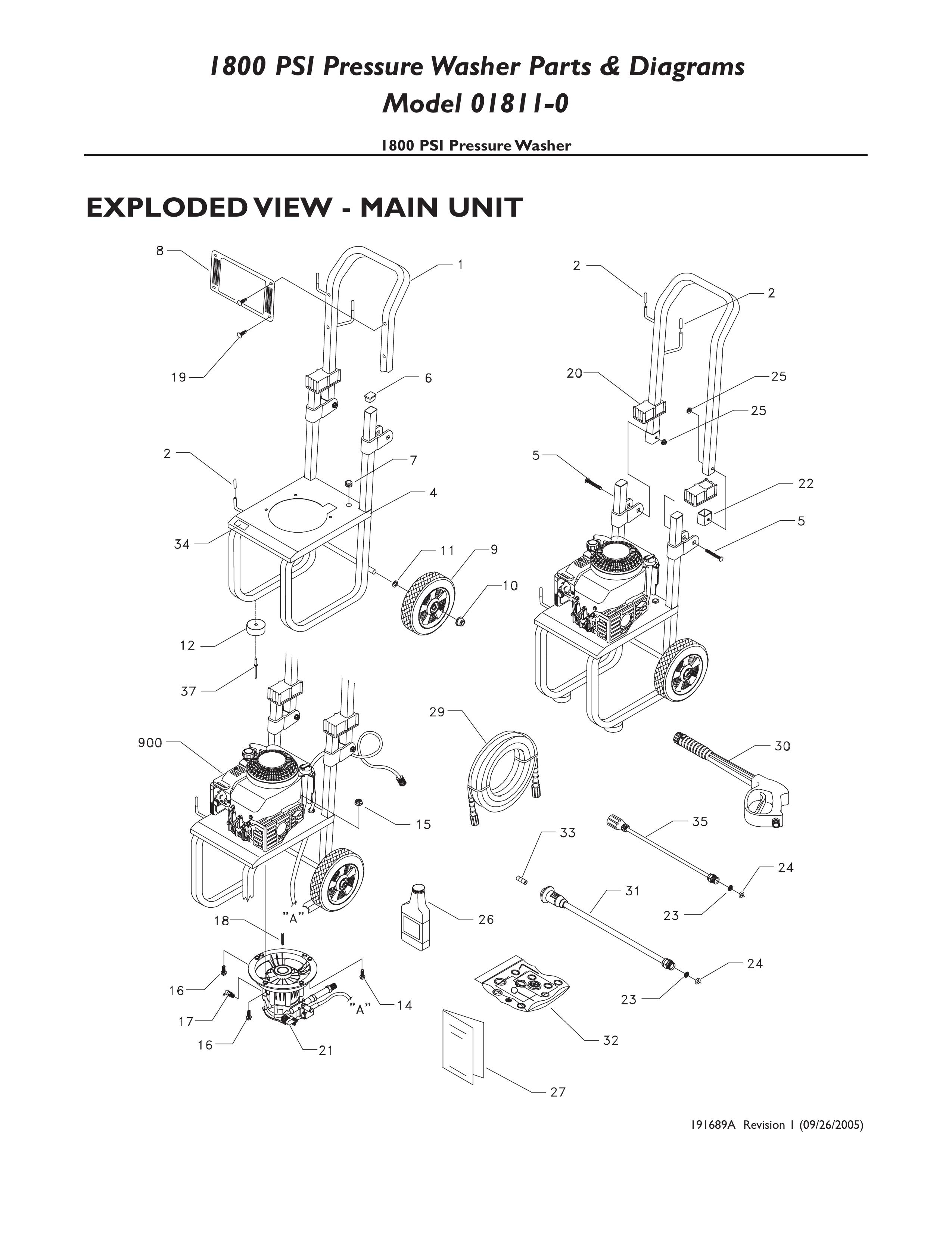 Briggs & Stratton 01811-0 Pressure Washer User Manual
