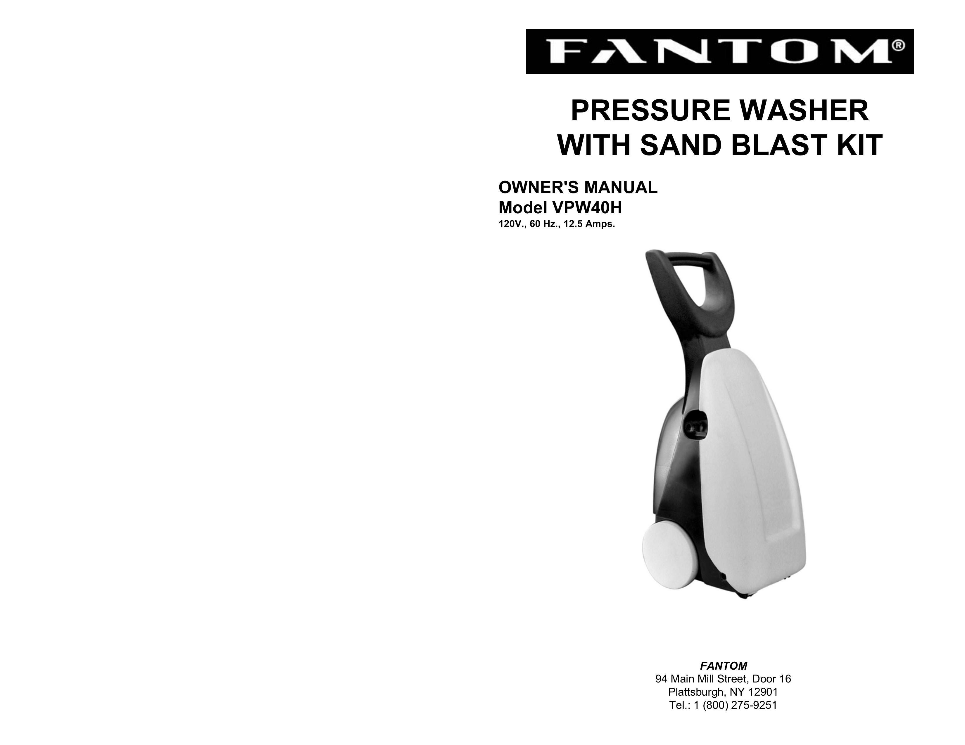 Fantom Vacuum VPW40H Pressure Washer User Manual