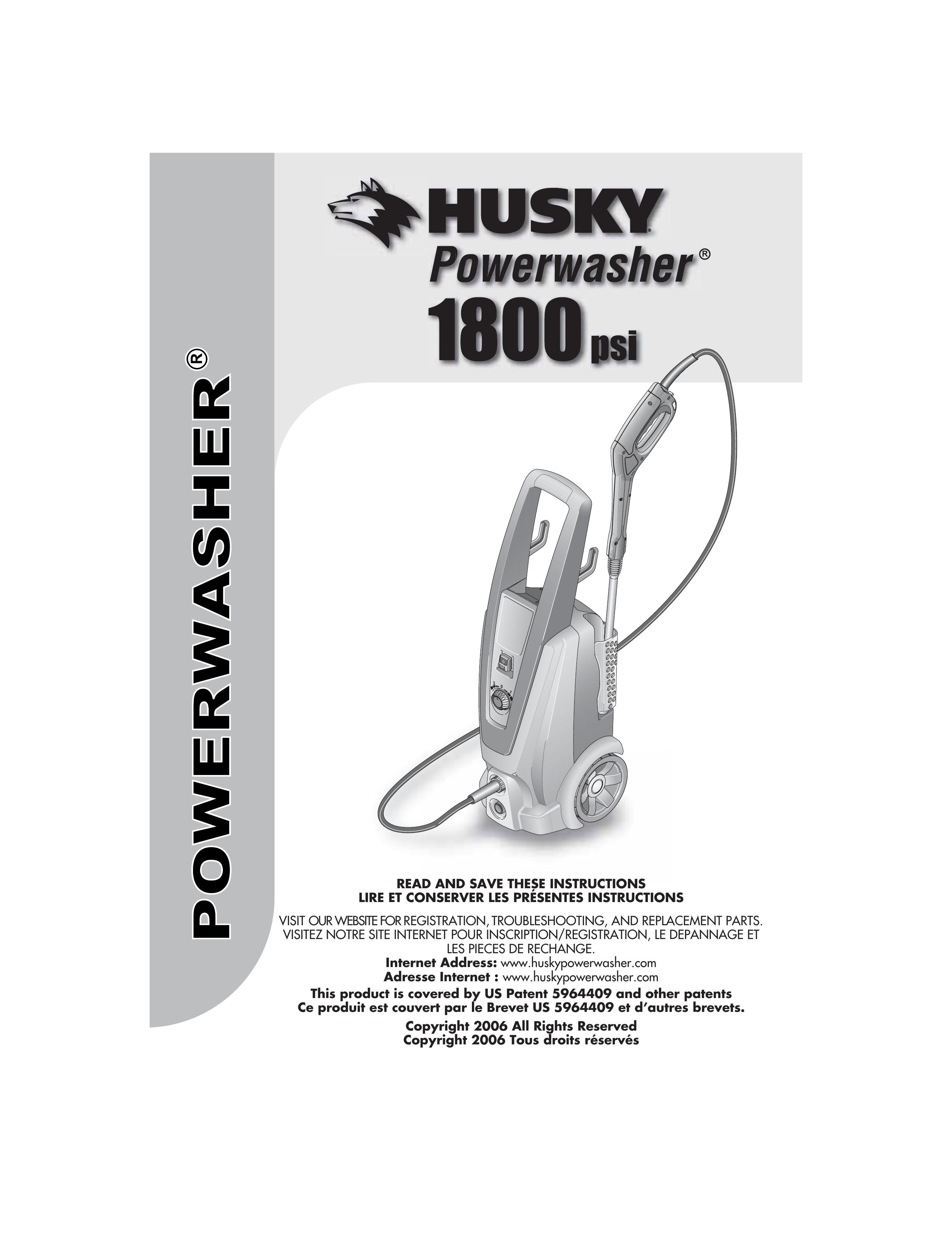 Husky 1800 CA Pressure Washer User Manual