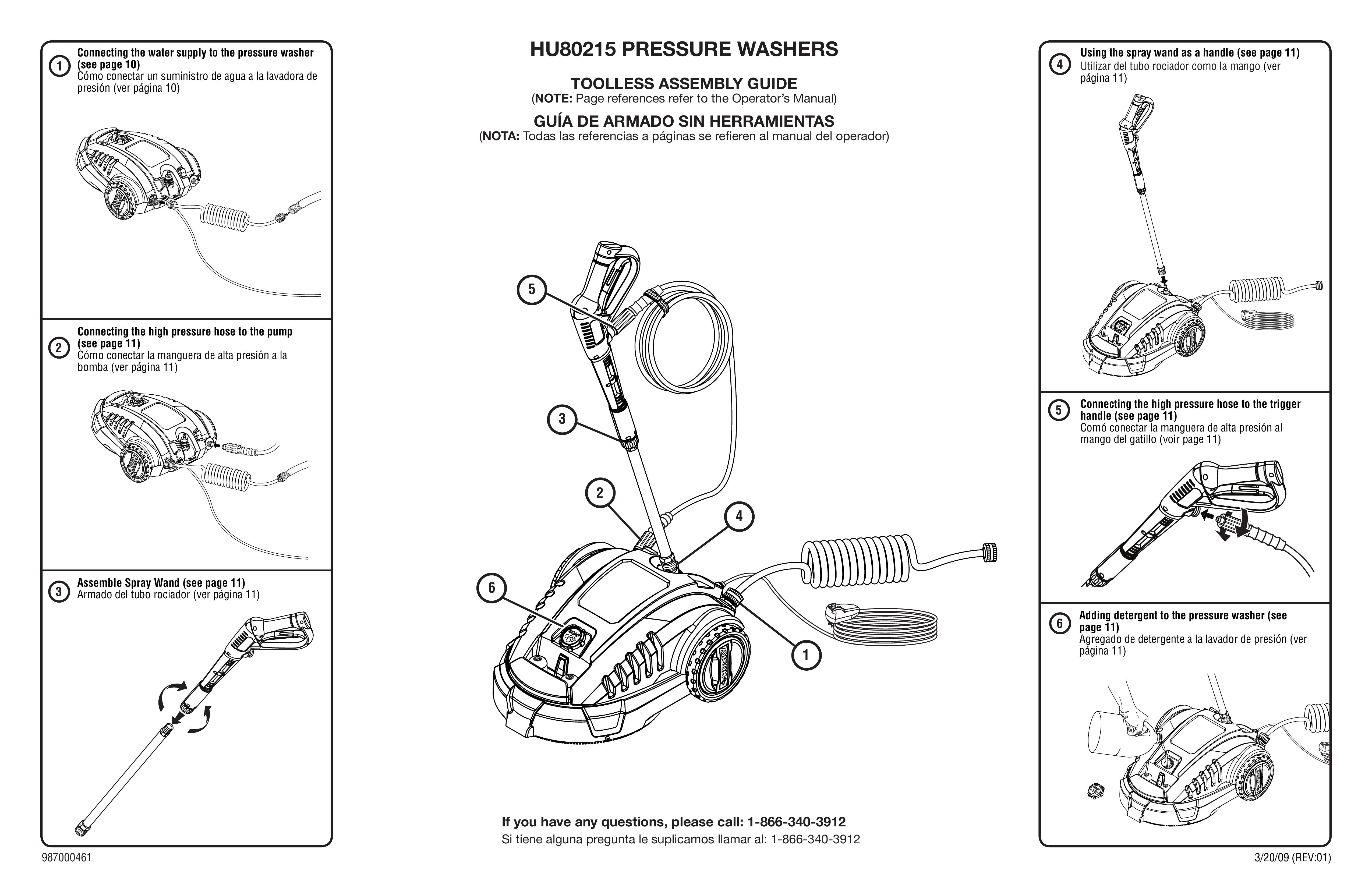 Husky HU80215 Pressure Washer User Manual