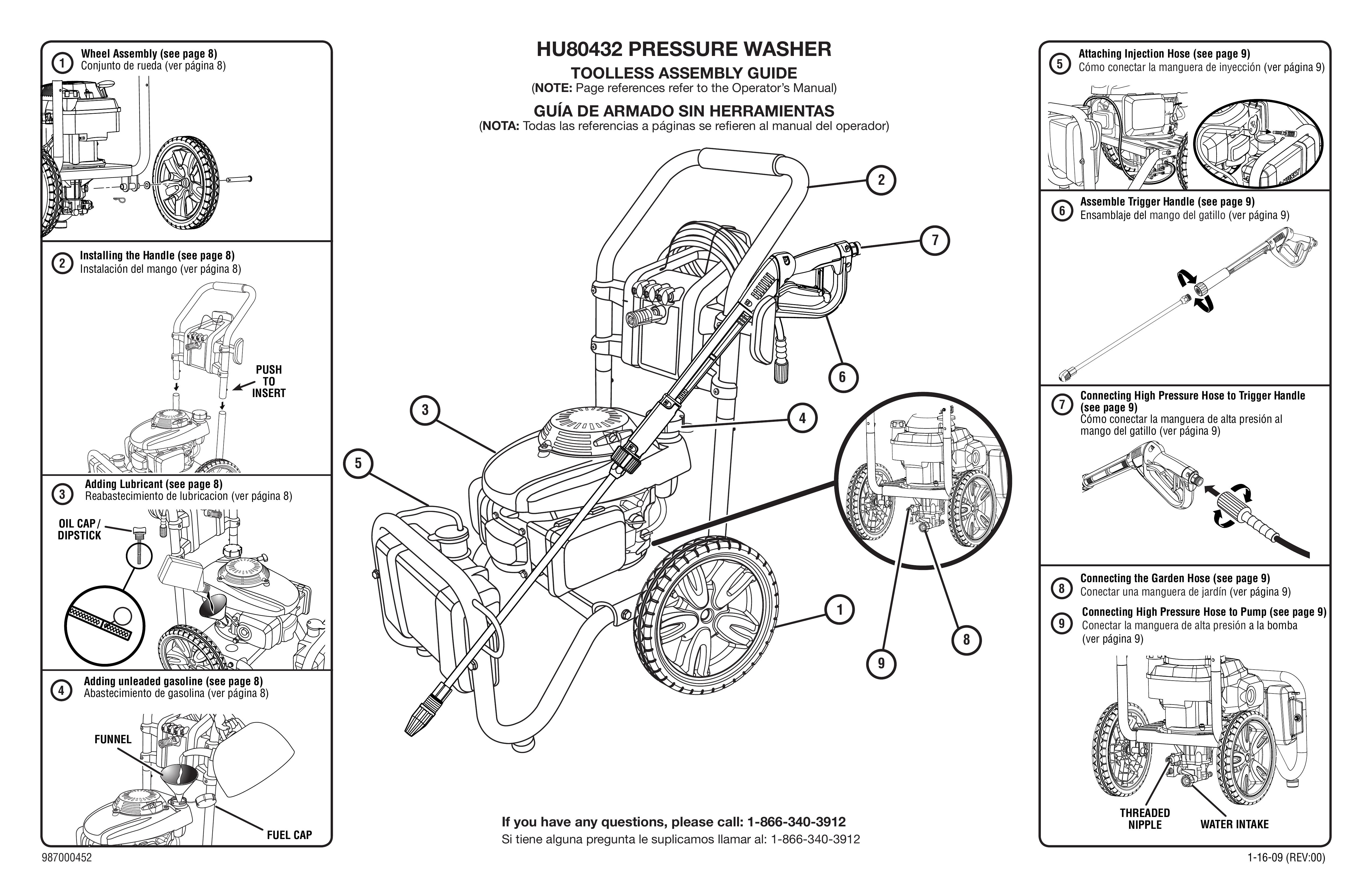 Husky HU80432 Pressure Washer User Manual