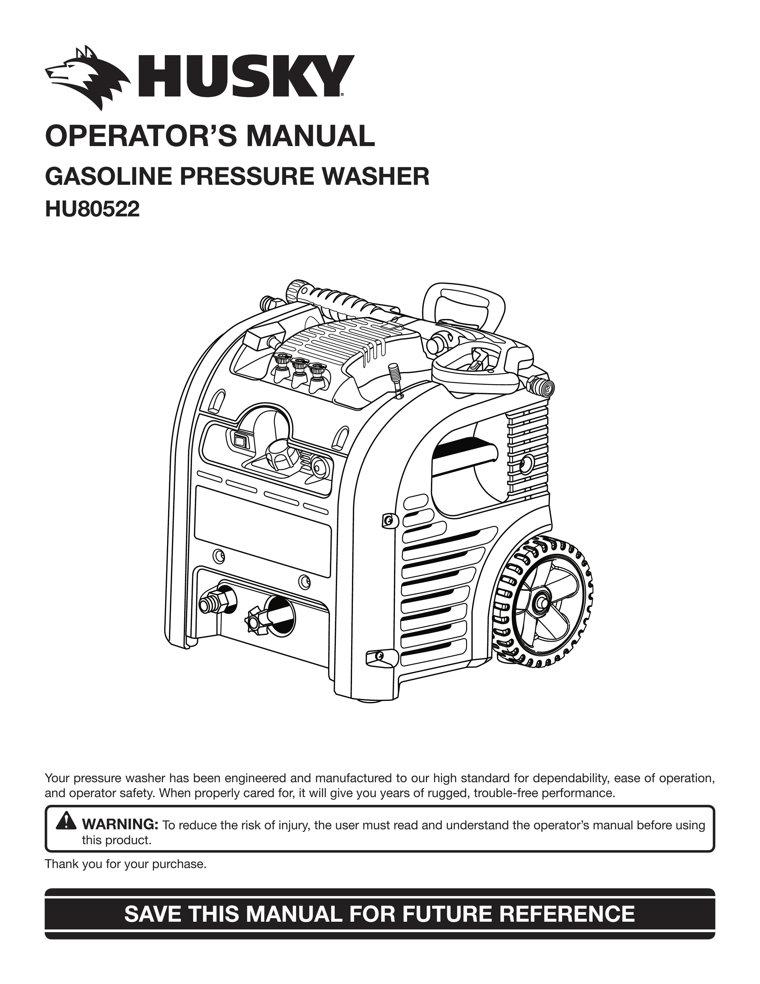 Husky HU80522 Pressure Washer User Manual