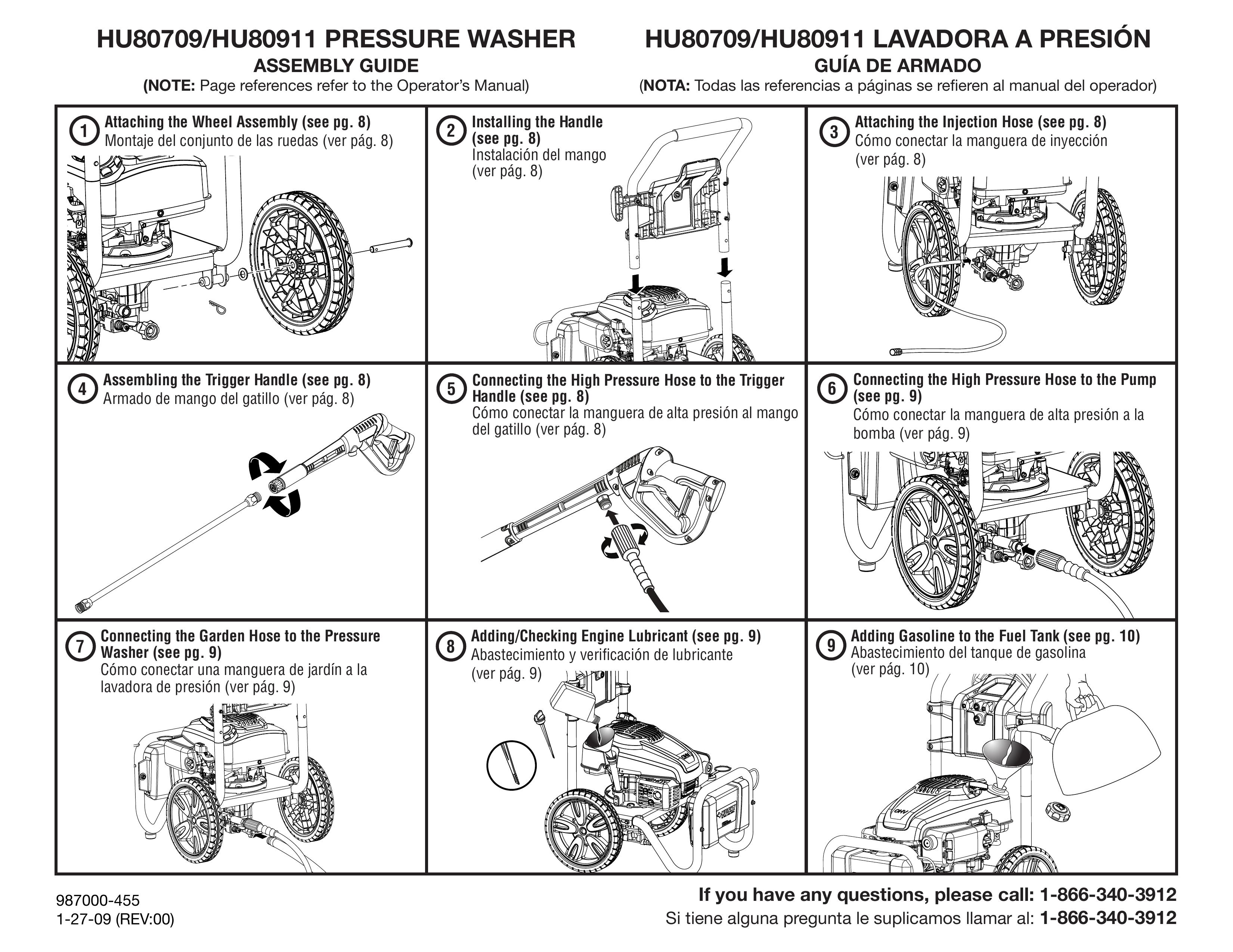 Husky HU80709 Pressure Washer User Manual