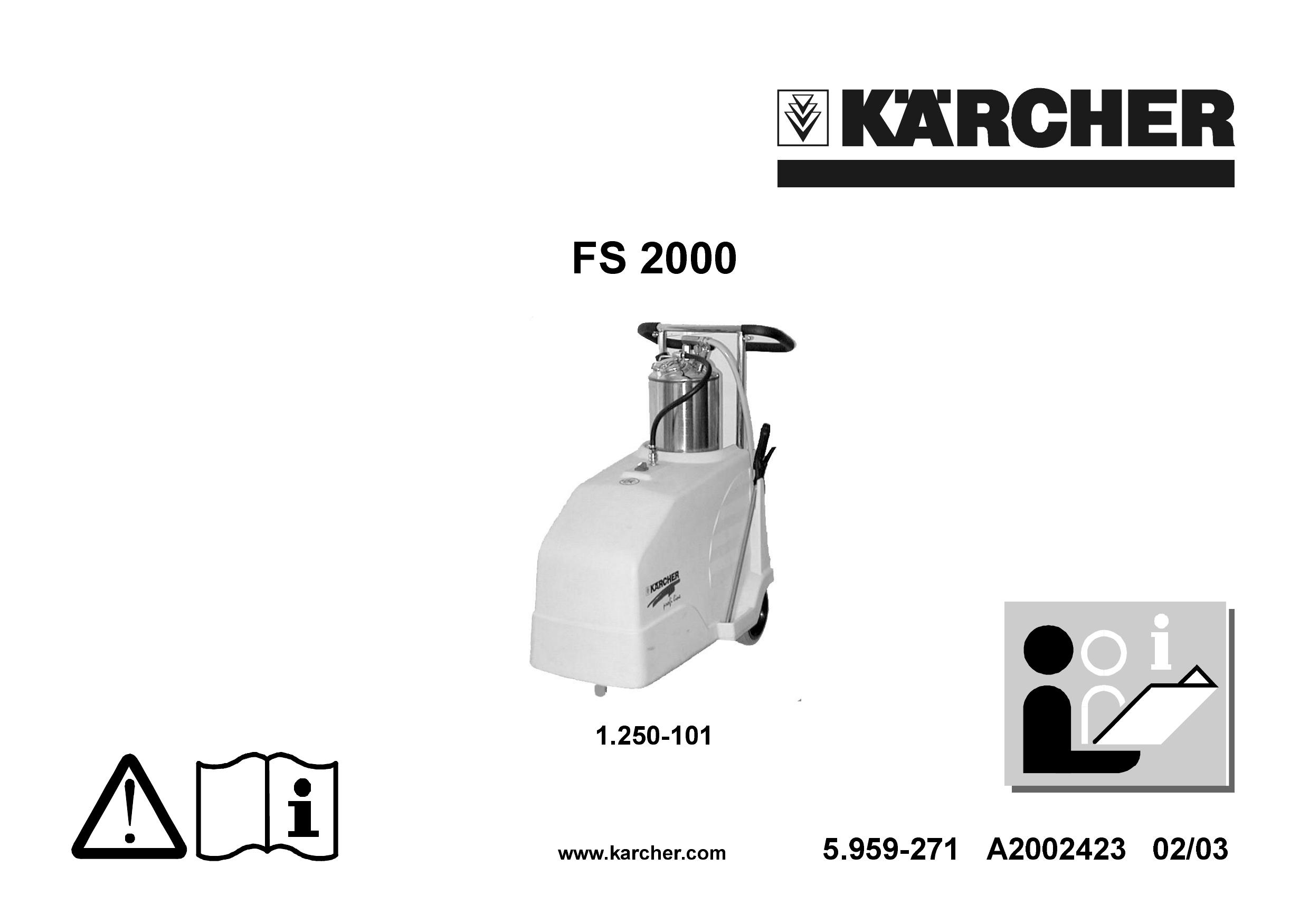 Karcher FS 2000 Pressure Washer User Manual