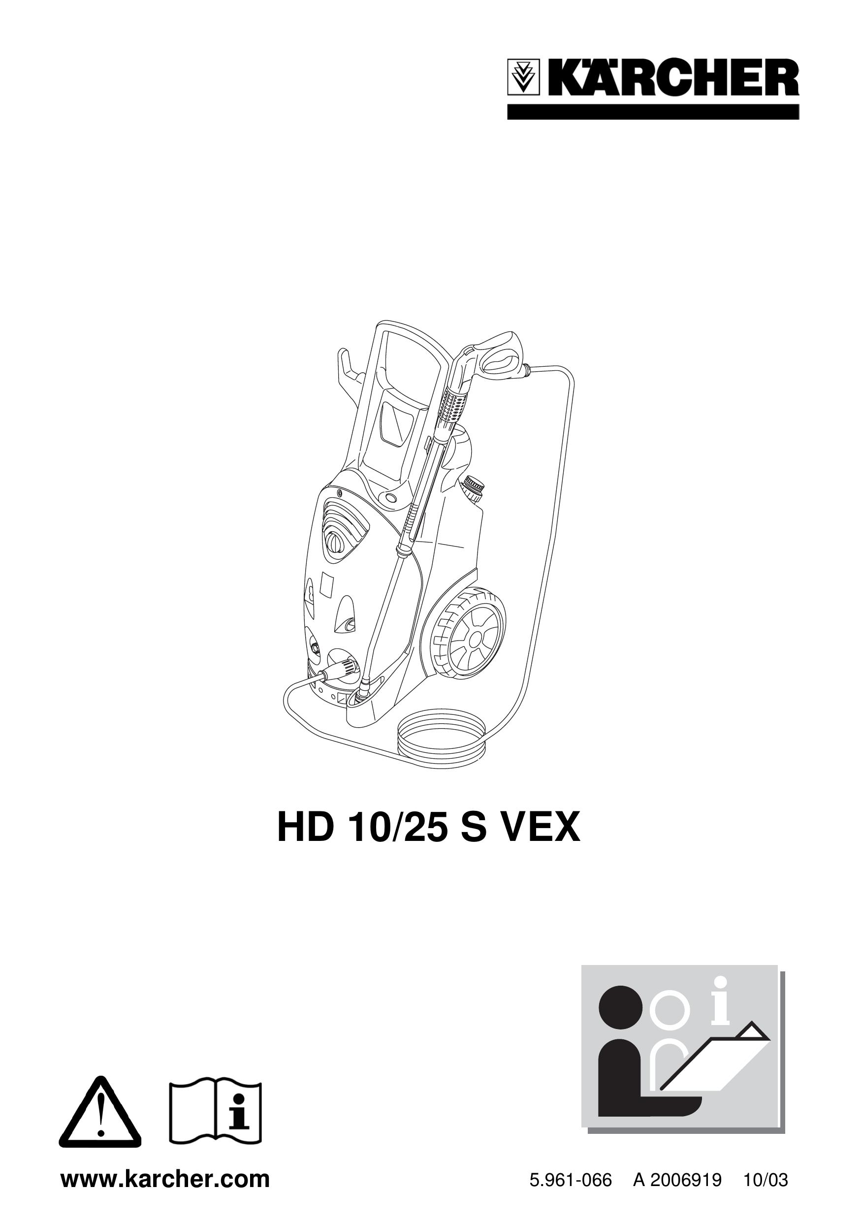 Karcher HD 10/25 S VEX Pressure Washer User Manual