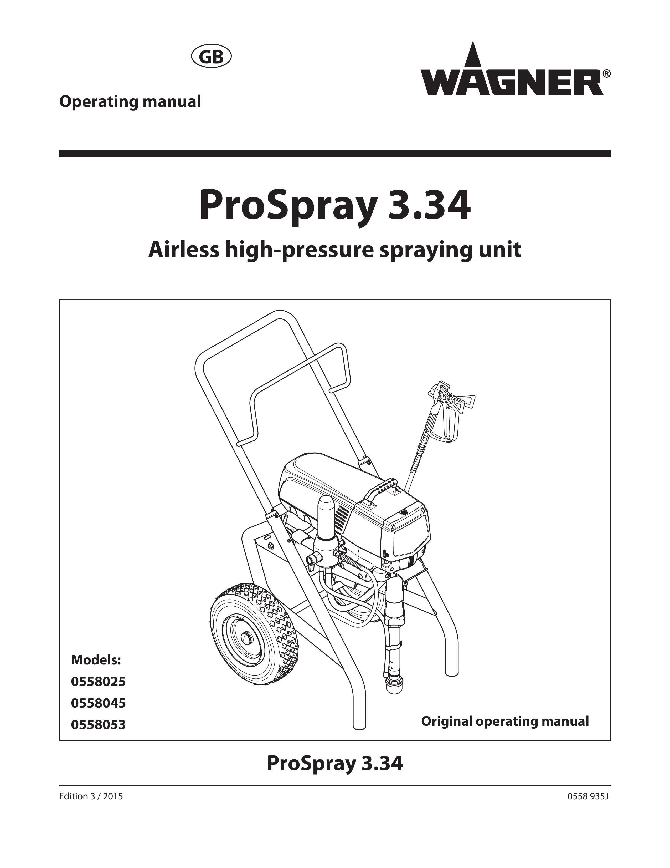 Wagner SprayTech 558025 Pressure Washer User Manual