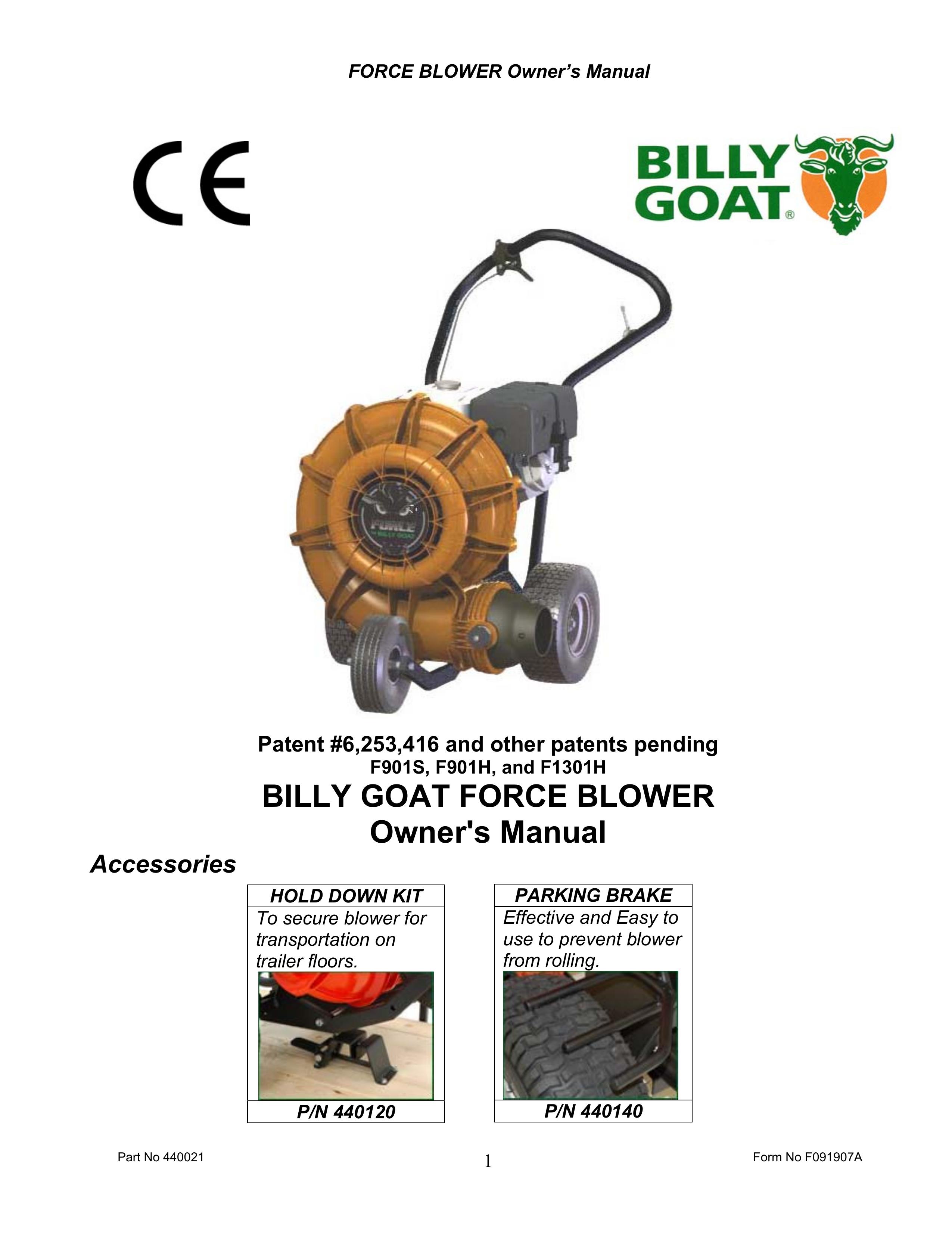 Billy Goat F091907A Snow Blower User Manual