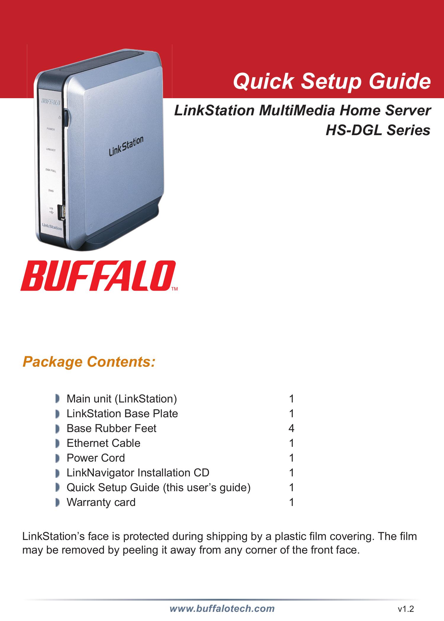 Buffalo Technology HS-DGL Snow Blower User Manual