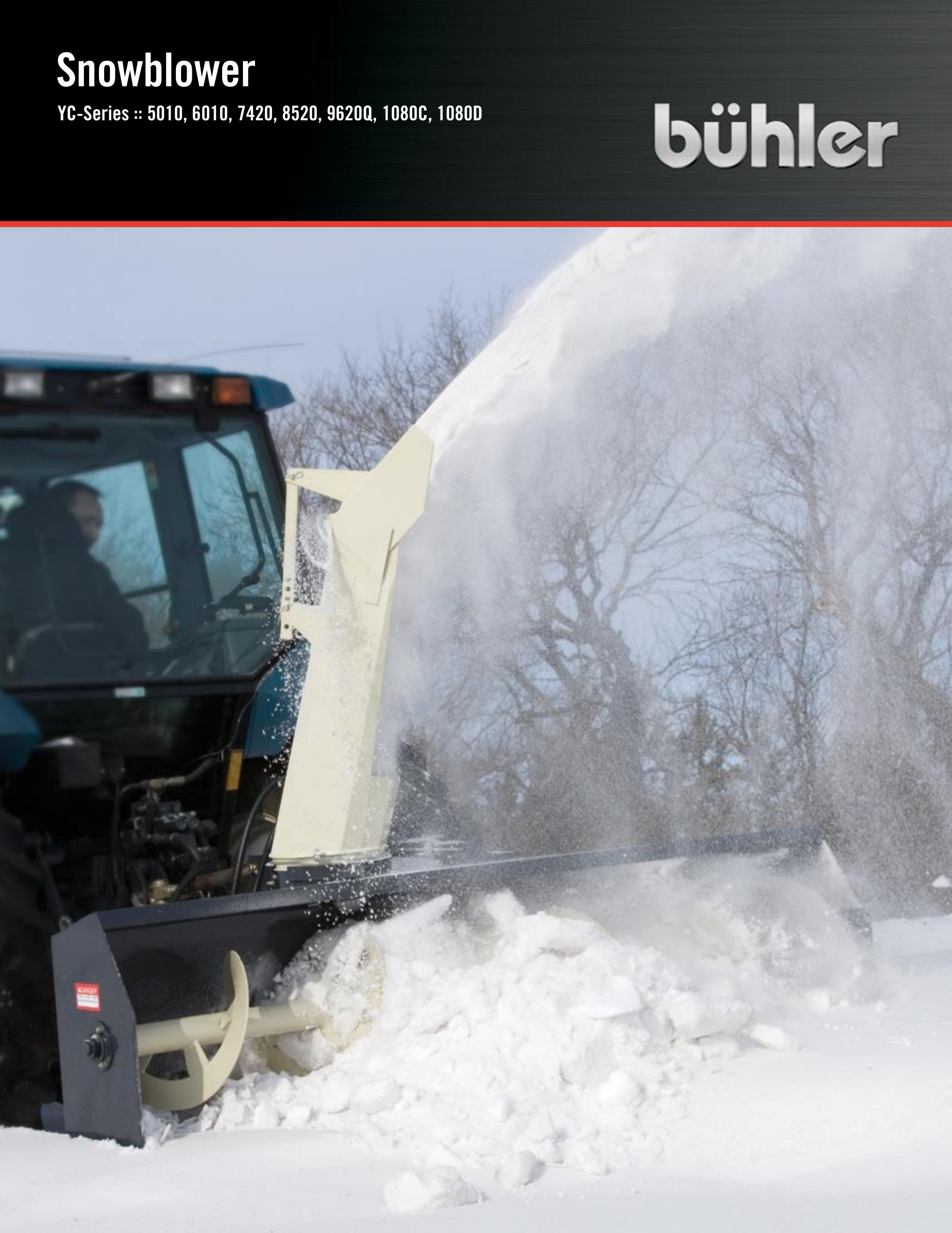 Buhler YC7420 Snow Blower User Manual