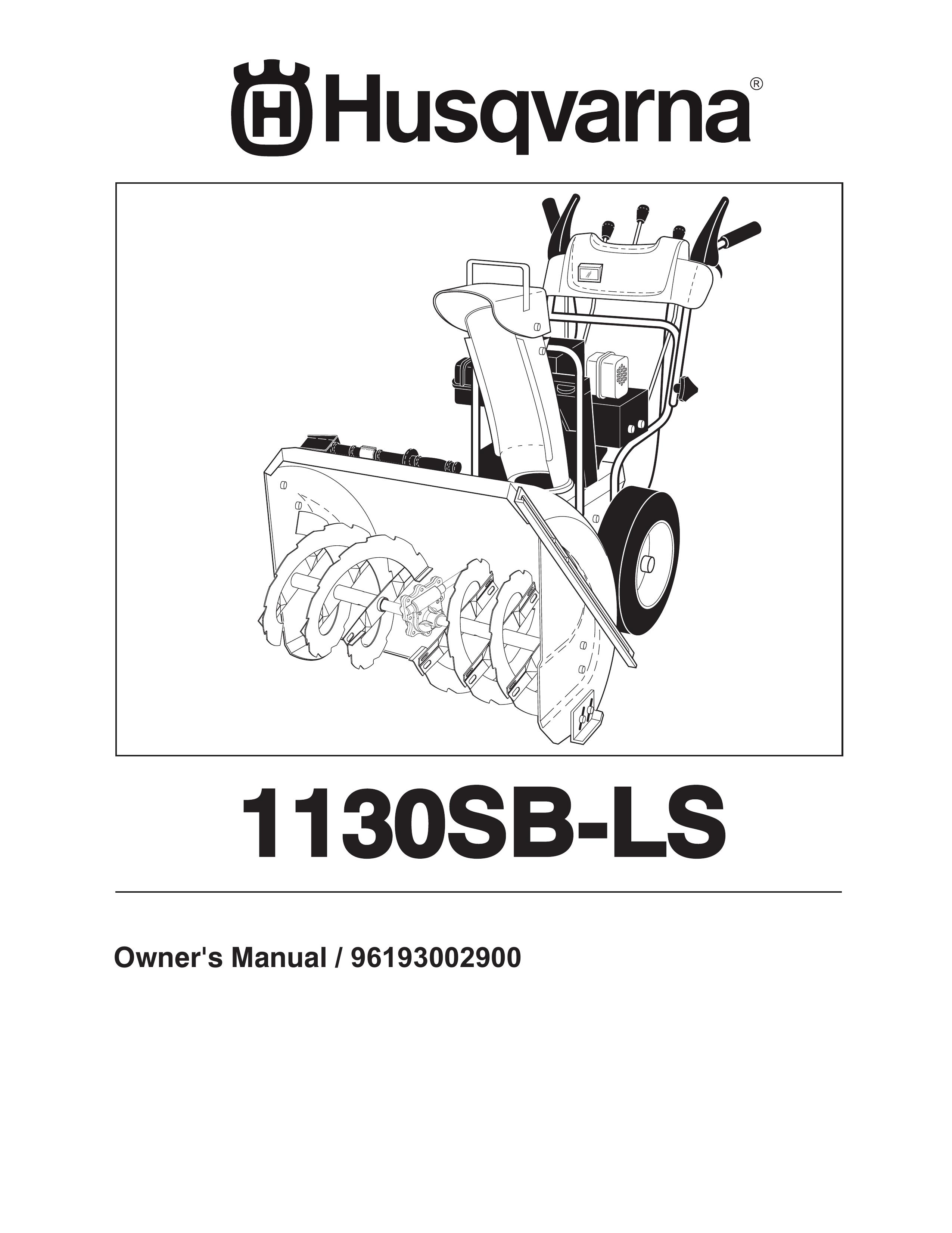 Husqvarna 1130SB-LS Snow Blower User Manual