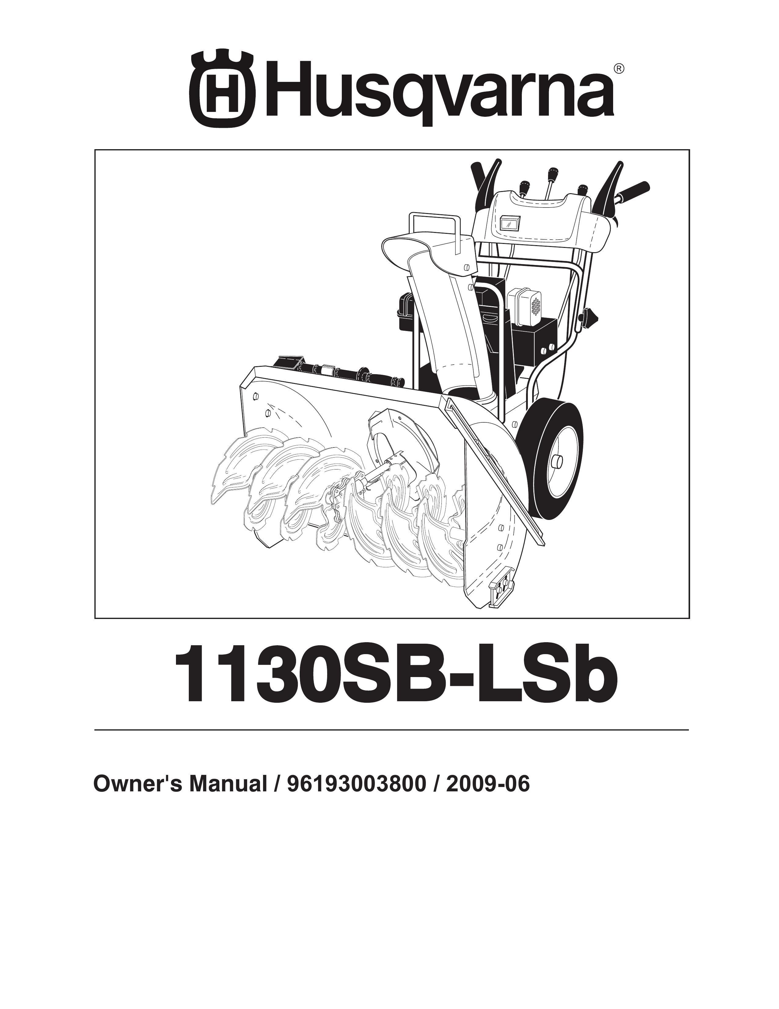 Husqvarna 1130SB-LSB Snow Blower User Manual