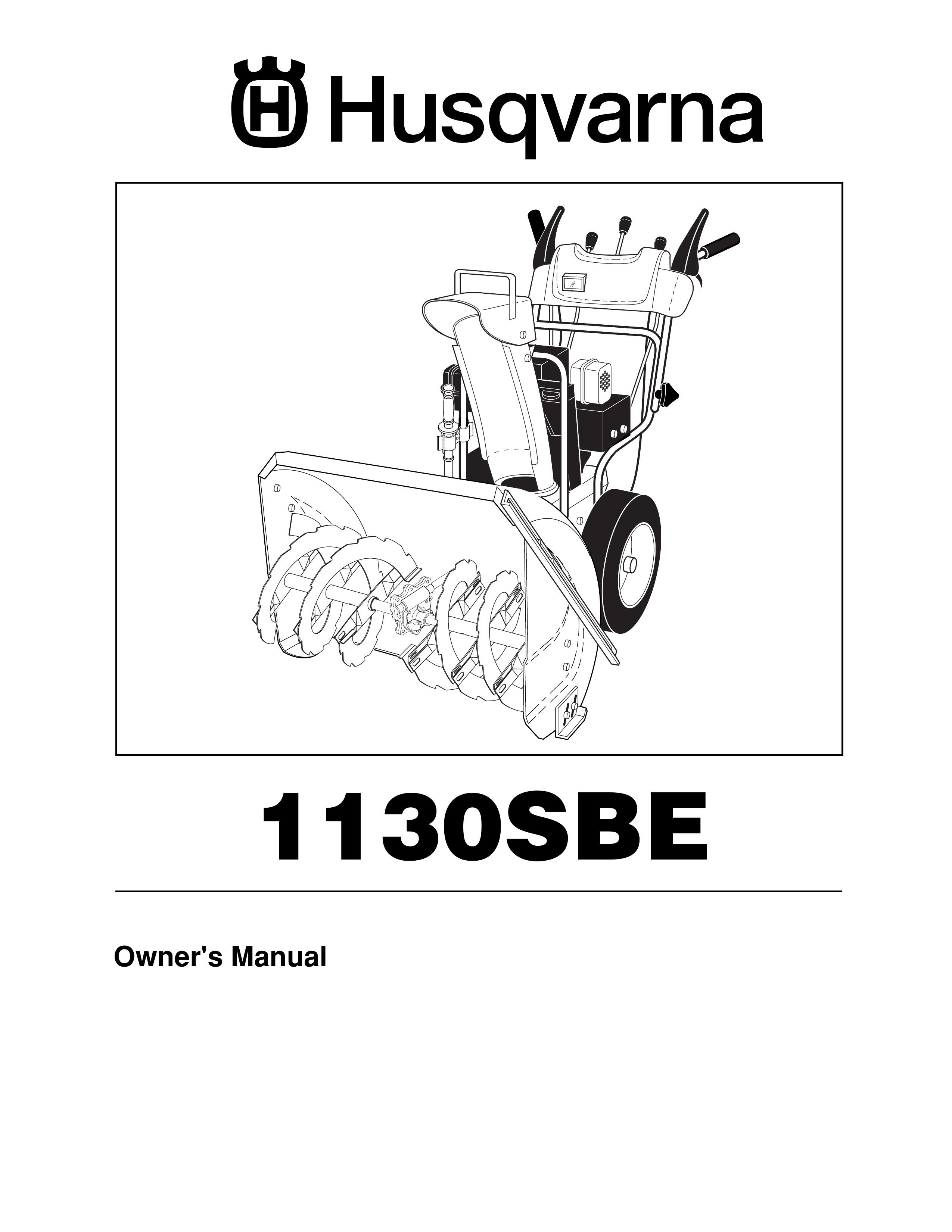 Husqvarna 1130SBE Snow Blower User Manual