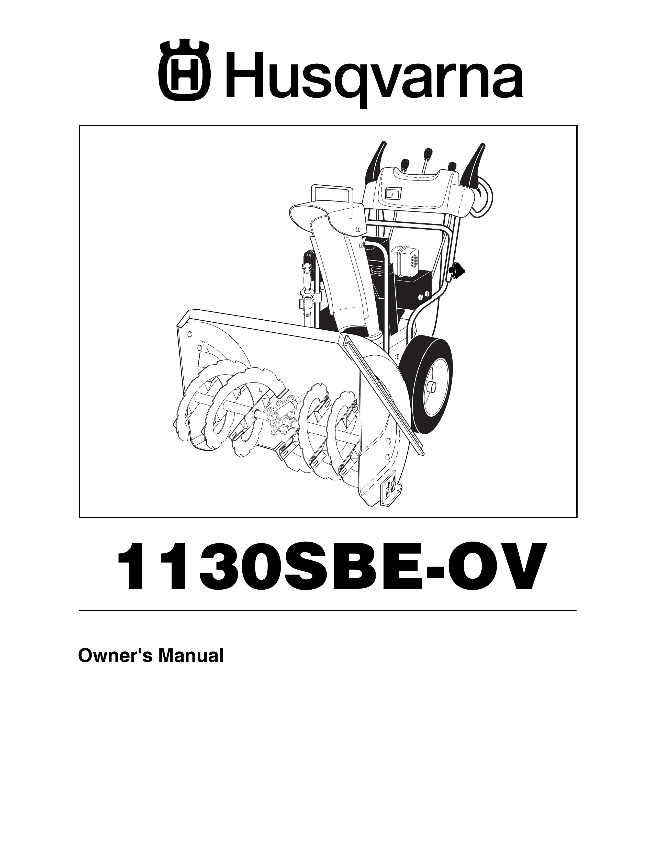 Husqvarna 1130SBE-OV Snow Blower User Manual