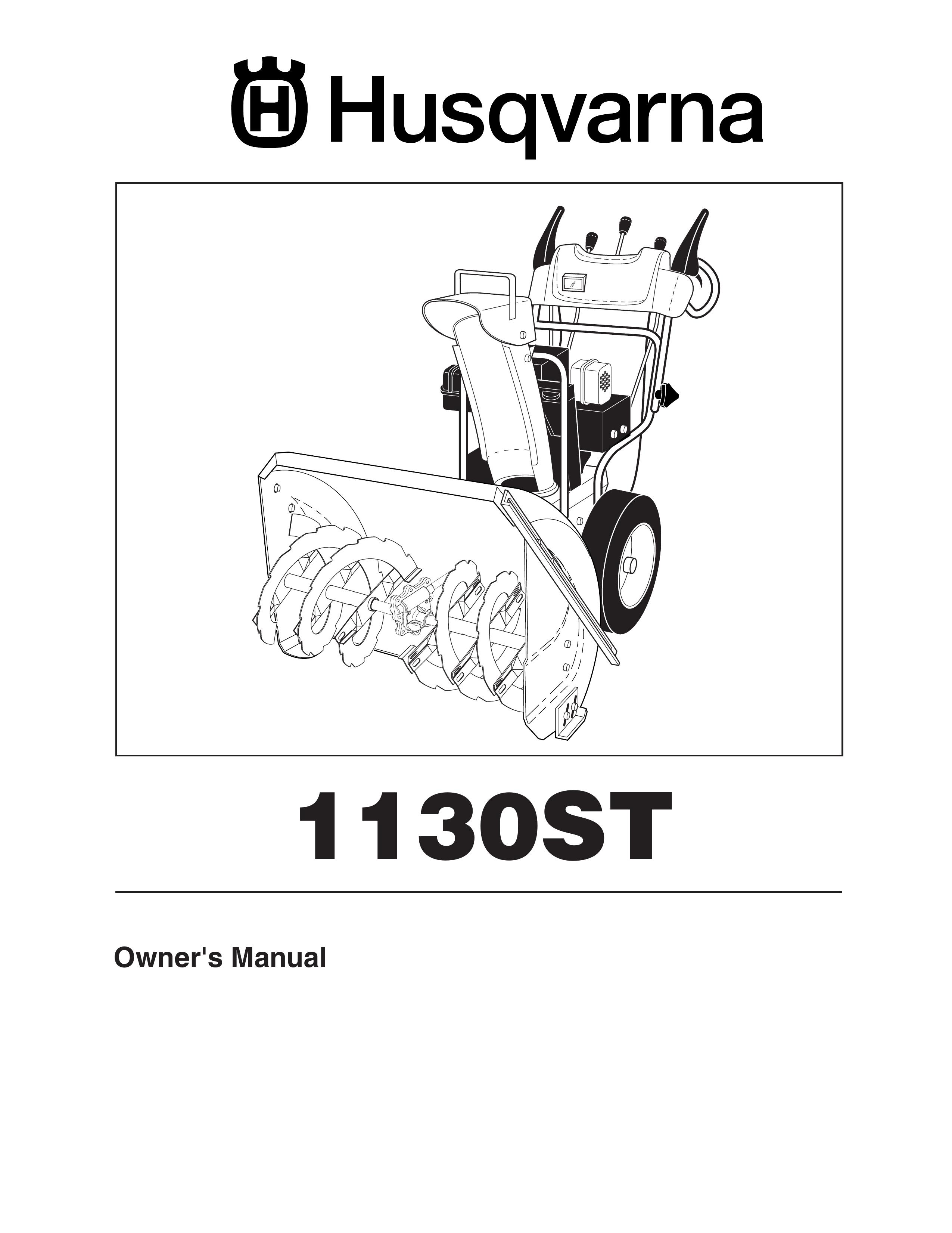 Husqvarna 1130ST Snow Blower User Manual