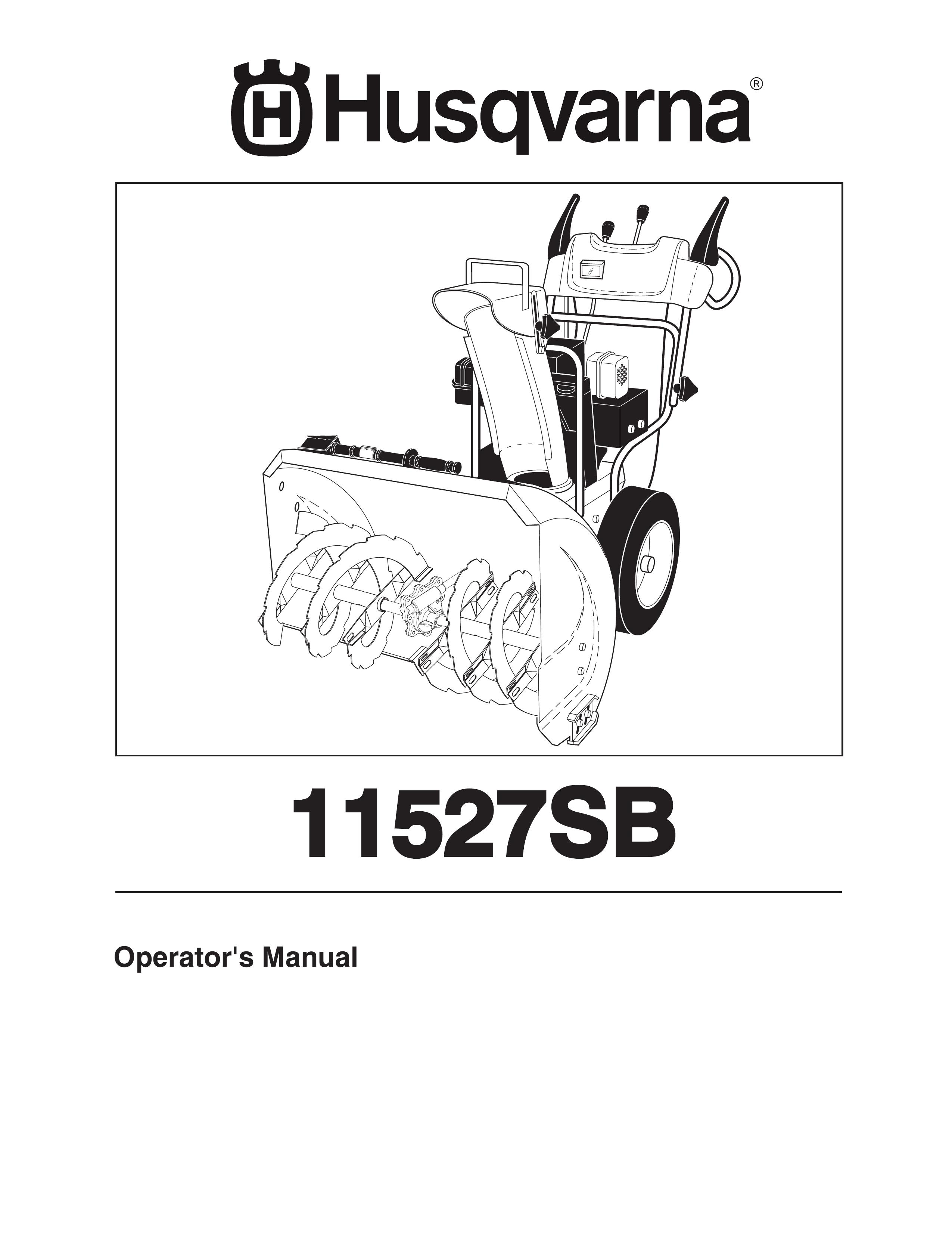 Husqvarna 11527SB Snow Blower User Manual