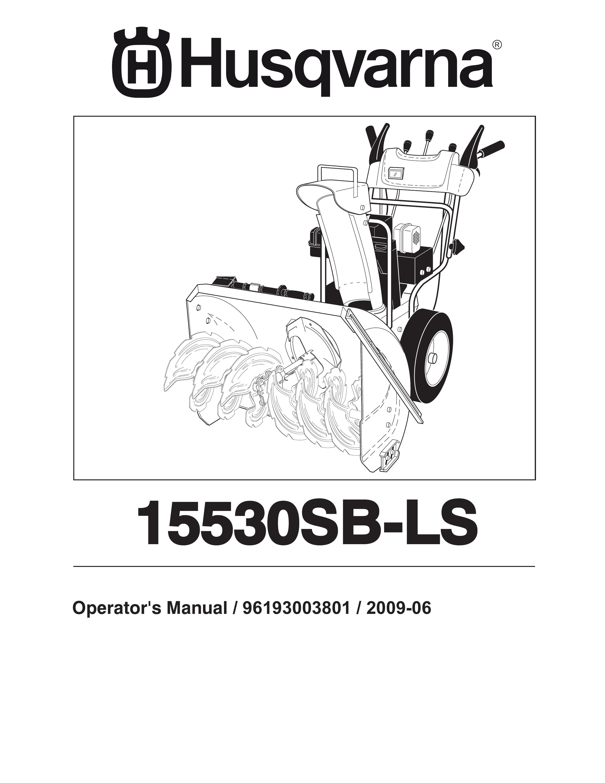 Husqvarna 15530SB-LS Snow Blower User Manual