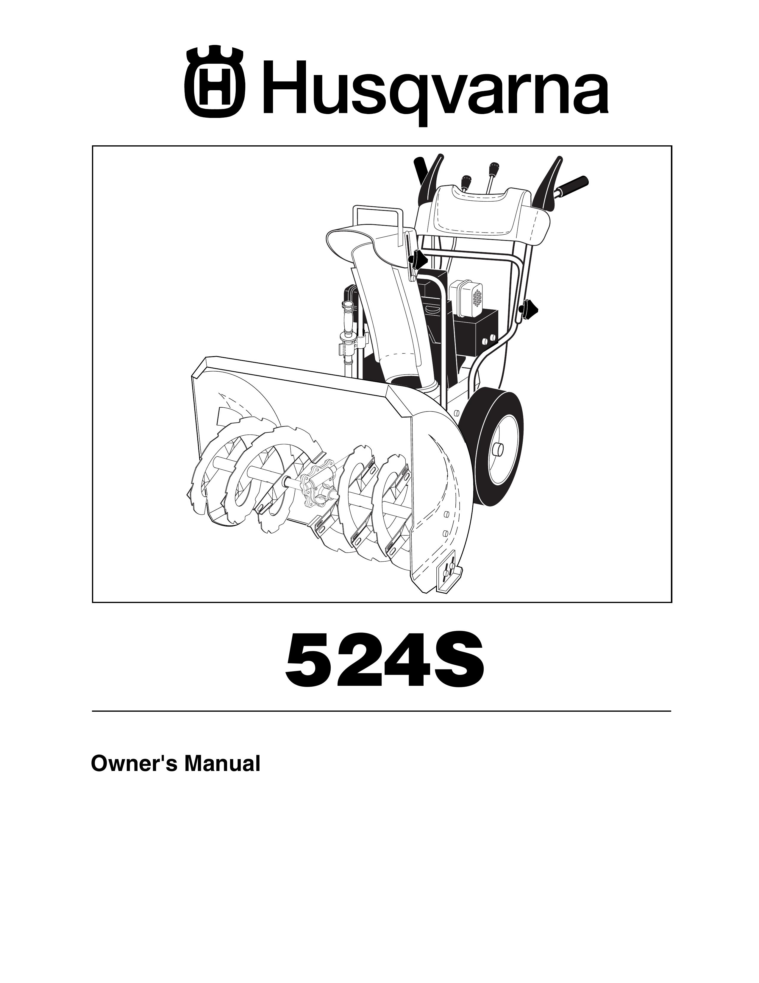 Husqvarna 524S Snow Blower User Manual