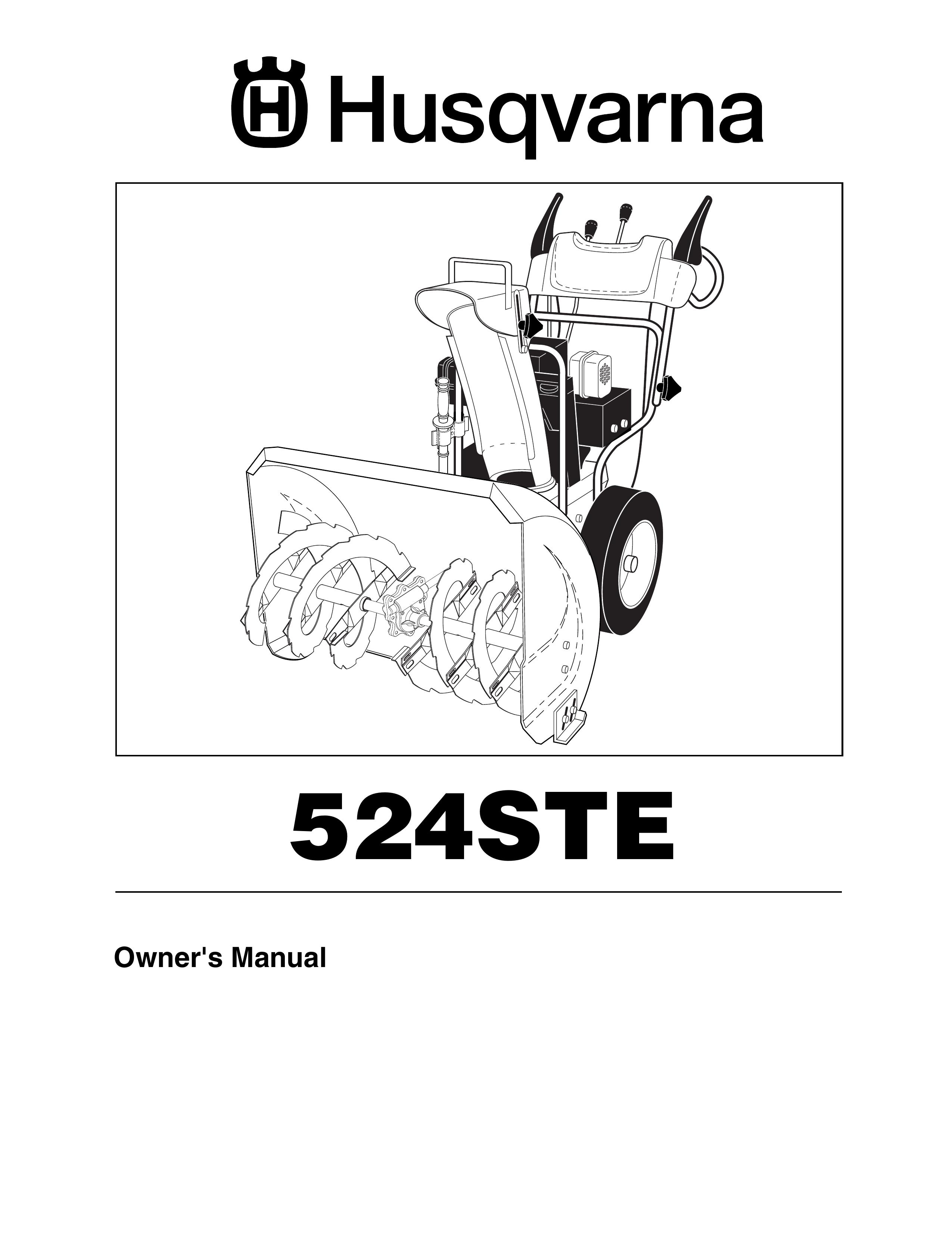 Husqvarna 524STE Snow Blower User Manual
