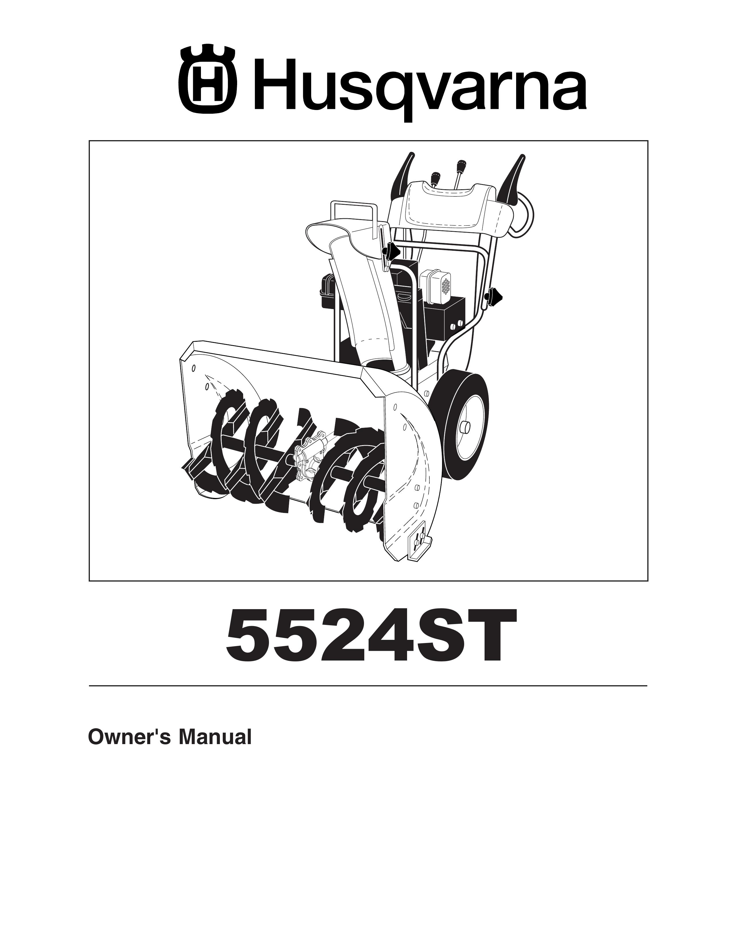 Husqvarna 5524ST Snow Blower User Manual