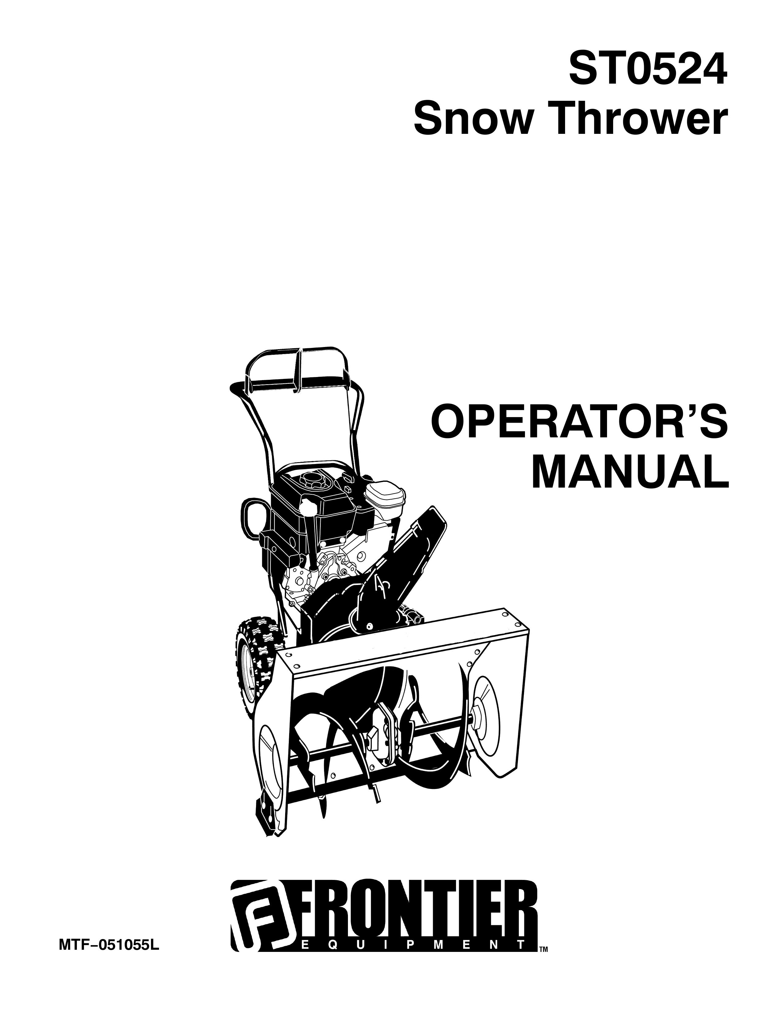 John Deere MTF051055L Snow Blower User Manual