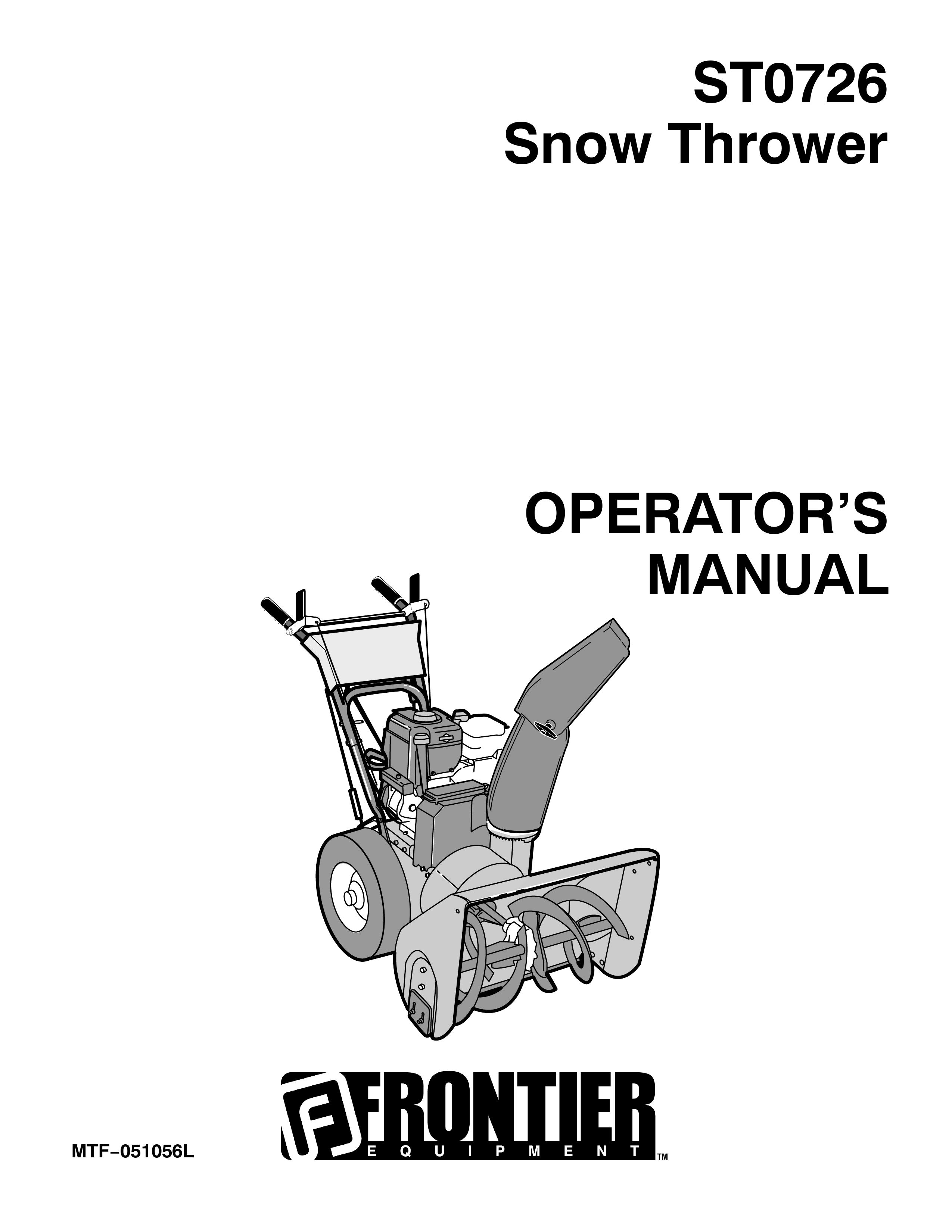 John Deere MTF051056L Snow Blower User Manual