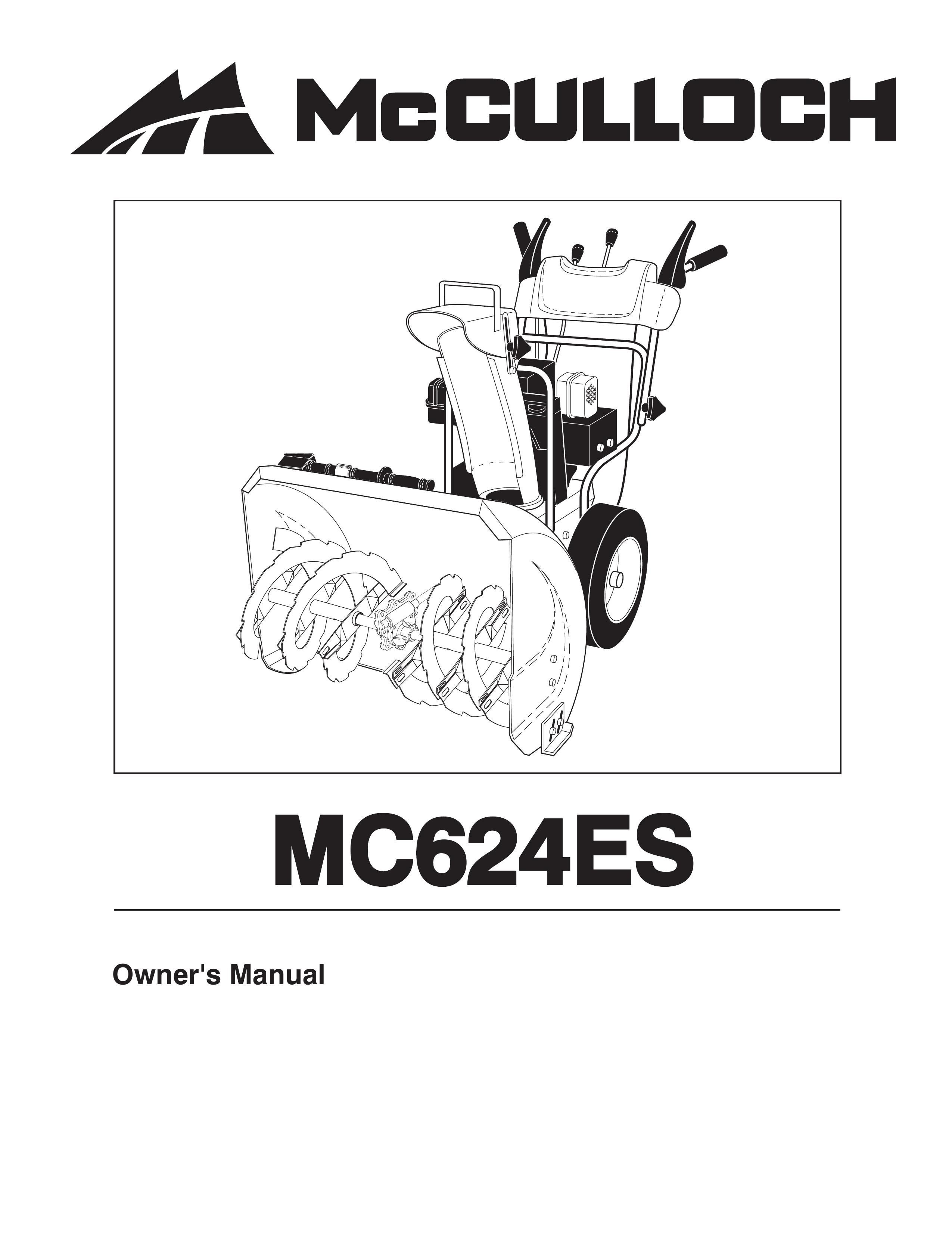 McCulloch 96192004000 Snow Blower User Manual