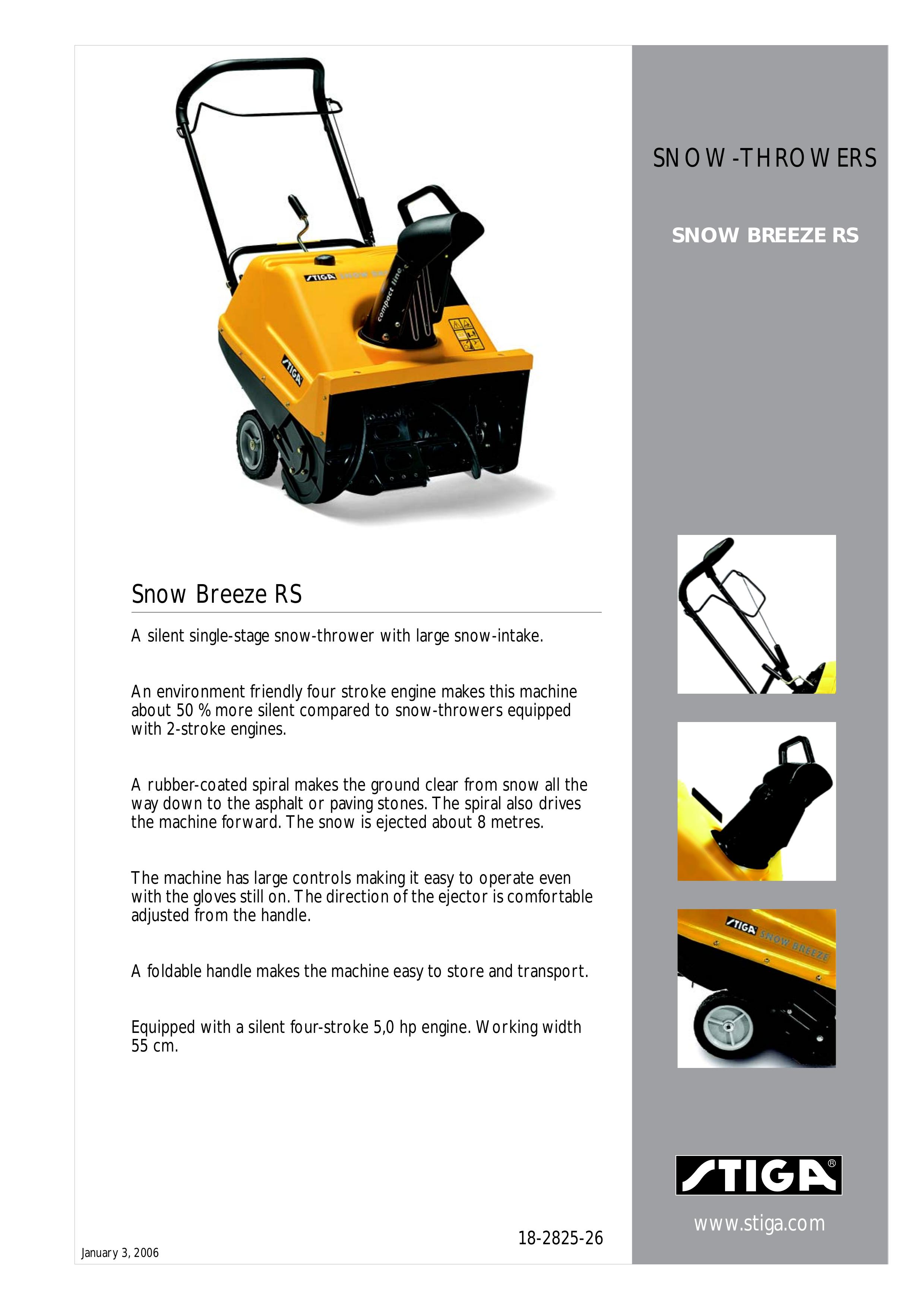 Stiga 18-2825-26 Snow Blower User Manual
