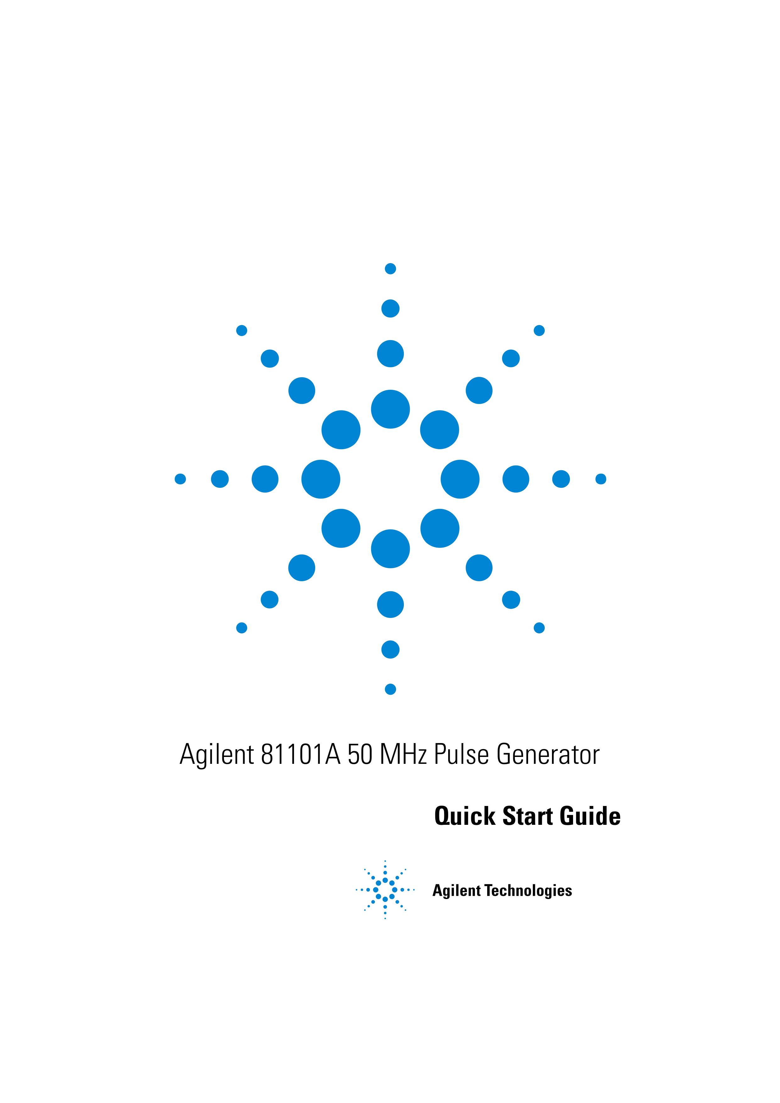 Agilent Technologies 81101A Sprinkler User Manual